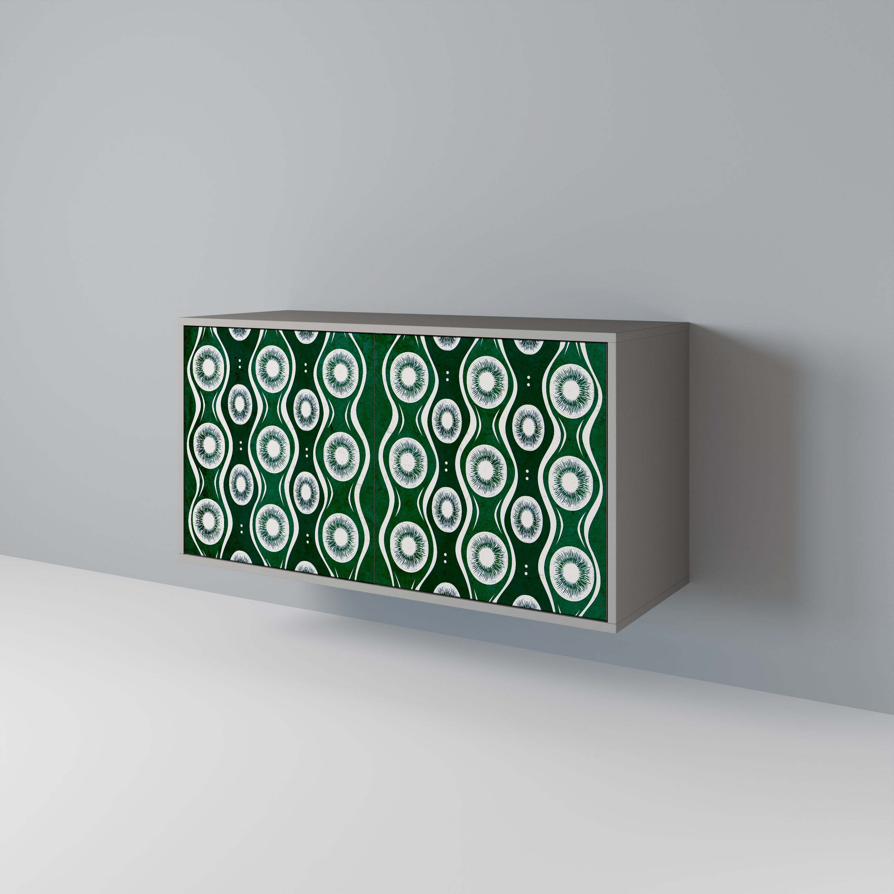 Aparador de 2 puertas GREEN EYES en acabado gris