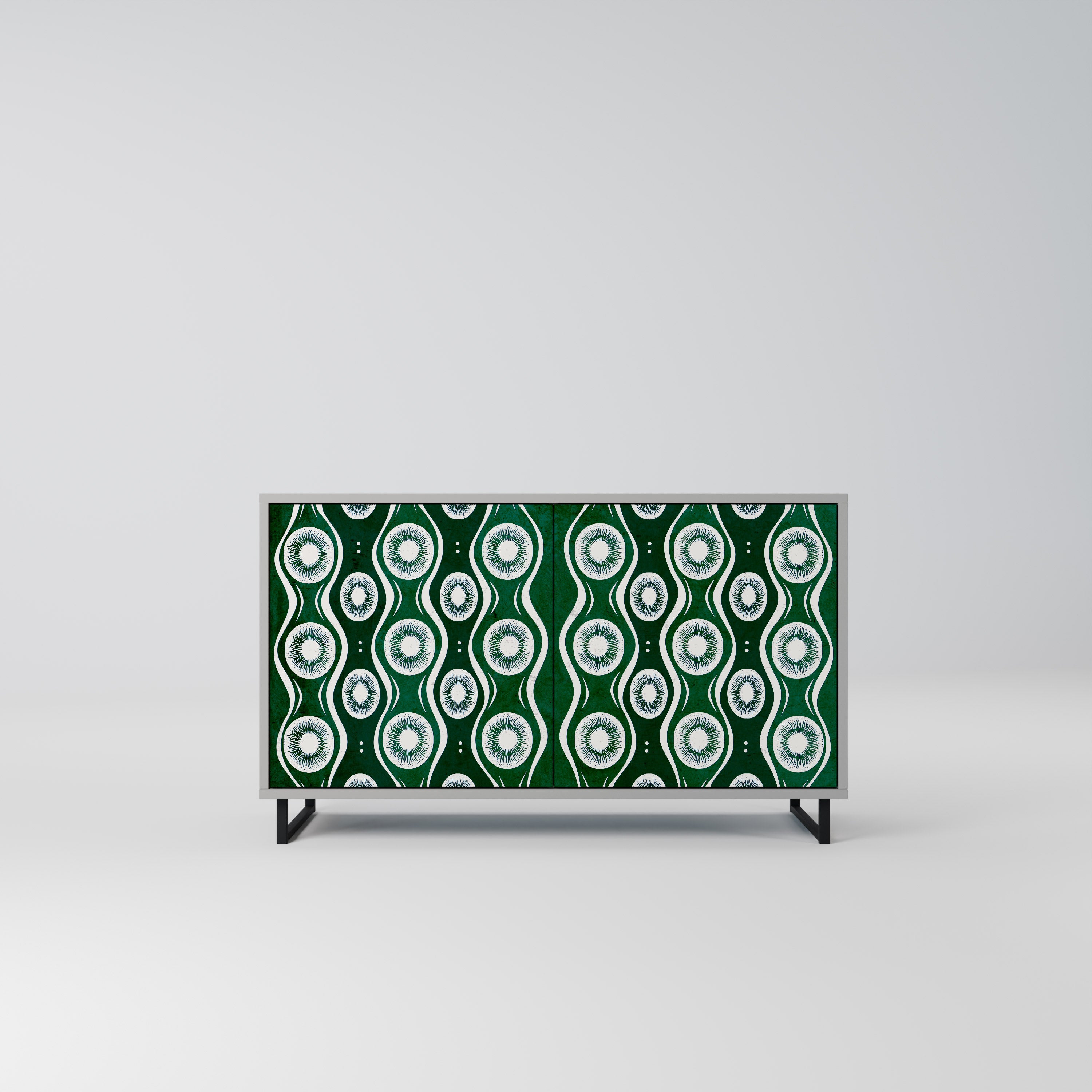 Aparador de 2 puertas GREEN EYES en acabado gris