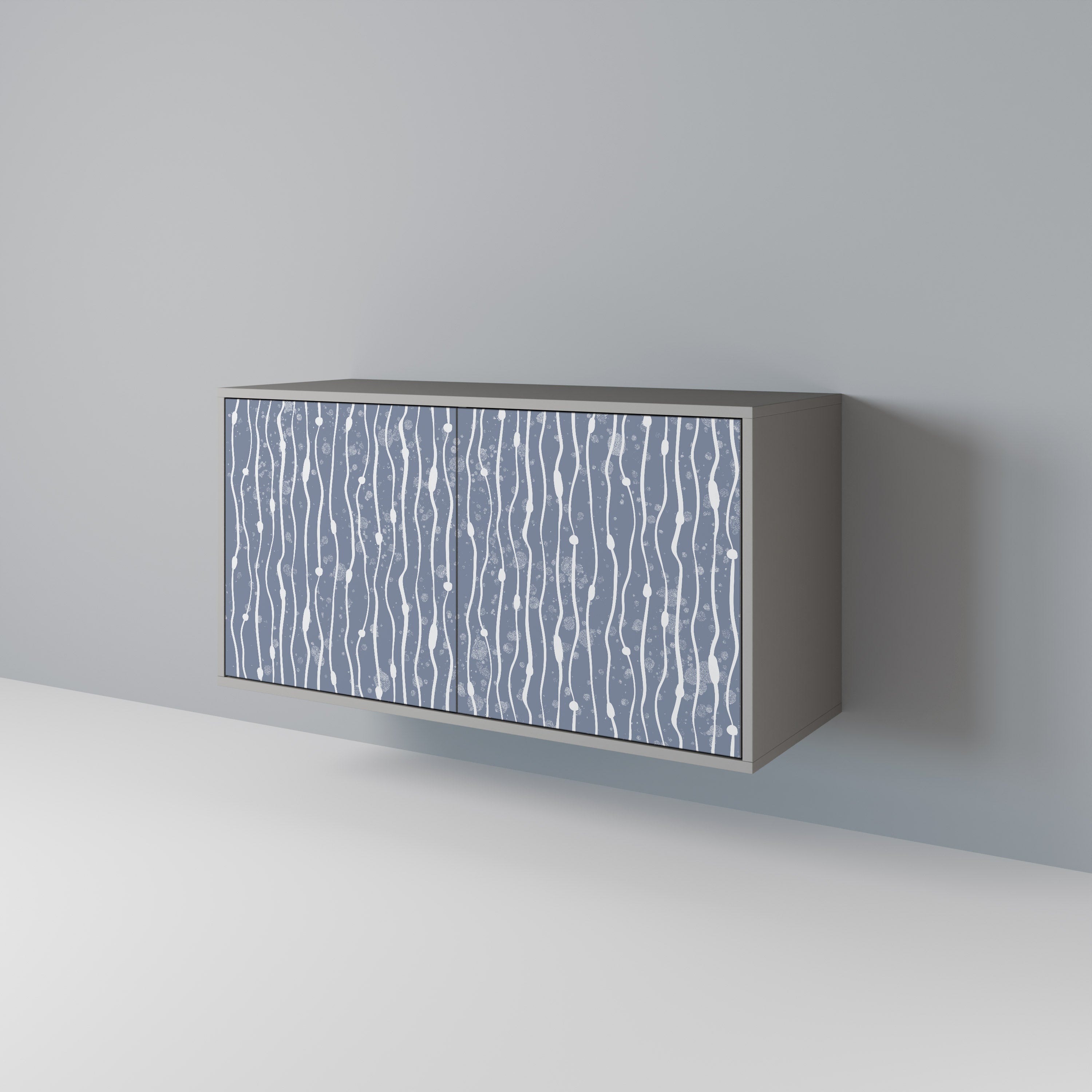 Aparador de 2 puertas GRAPHITE RAIN en acabado gris