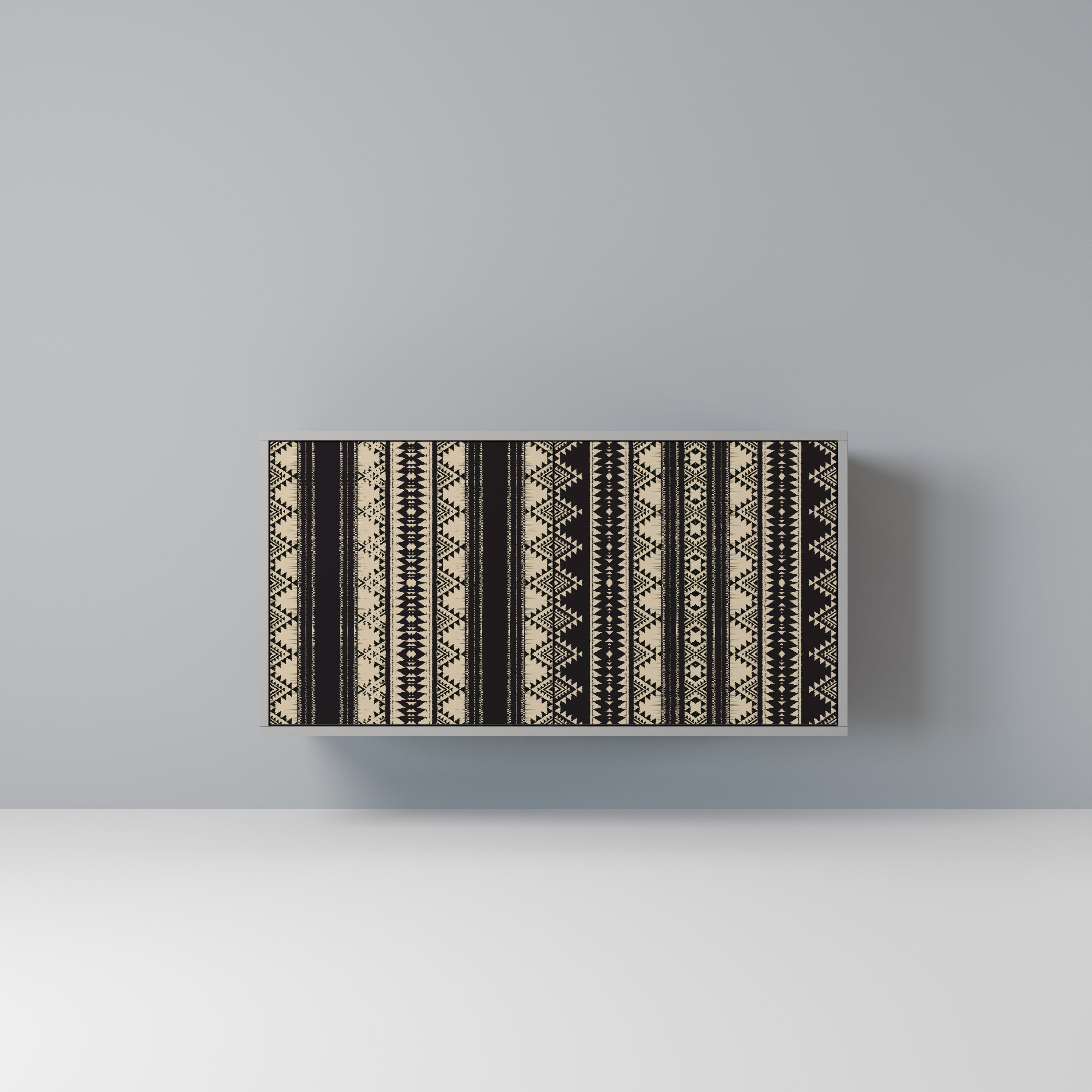 Aparador AZTEC de 2 puertas en acabado gris