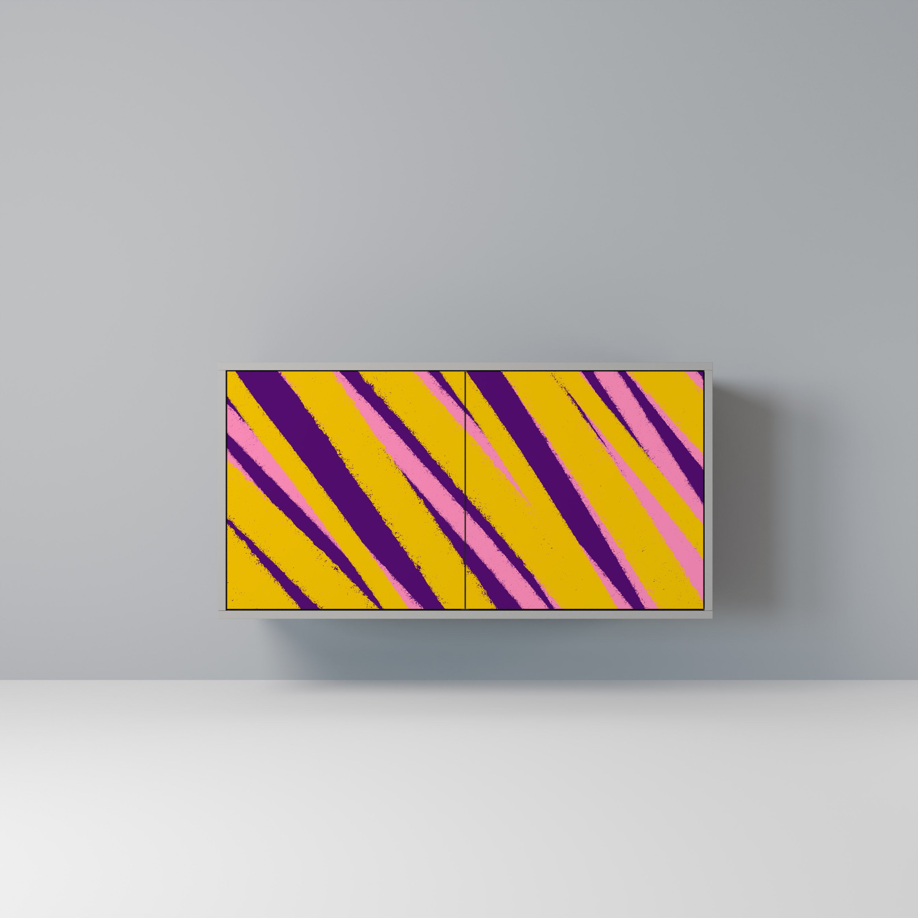 Aparador de 2 puertas en acabado gris DREAMS COME TRUE