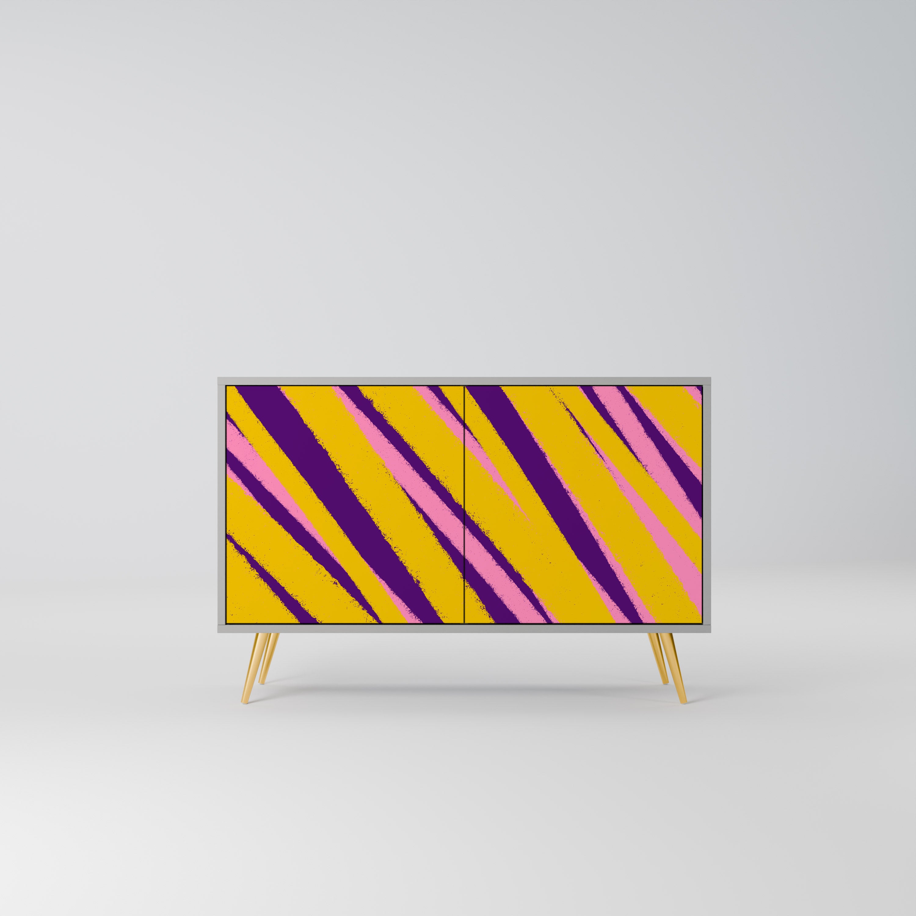 Aparador de 2 puertas en acabado gris DREAMS COME TRUE