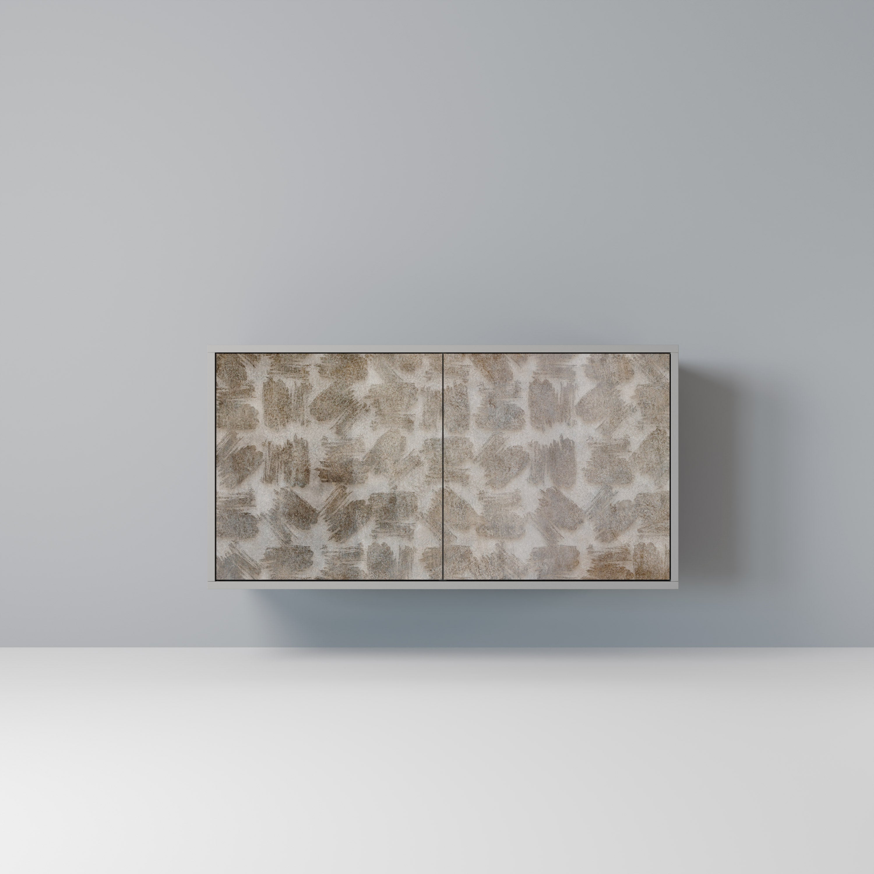 Aparador de 2 puertas SLIGHTLY BLURRED en acabado gris