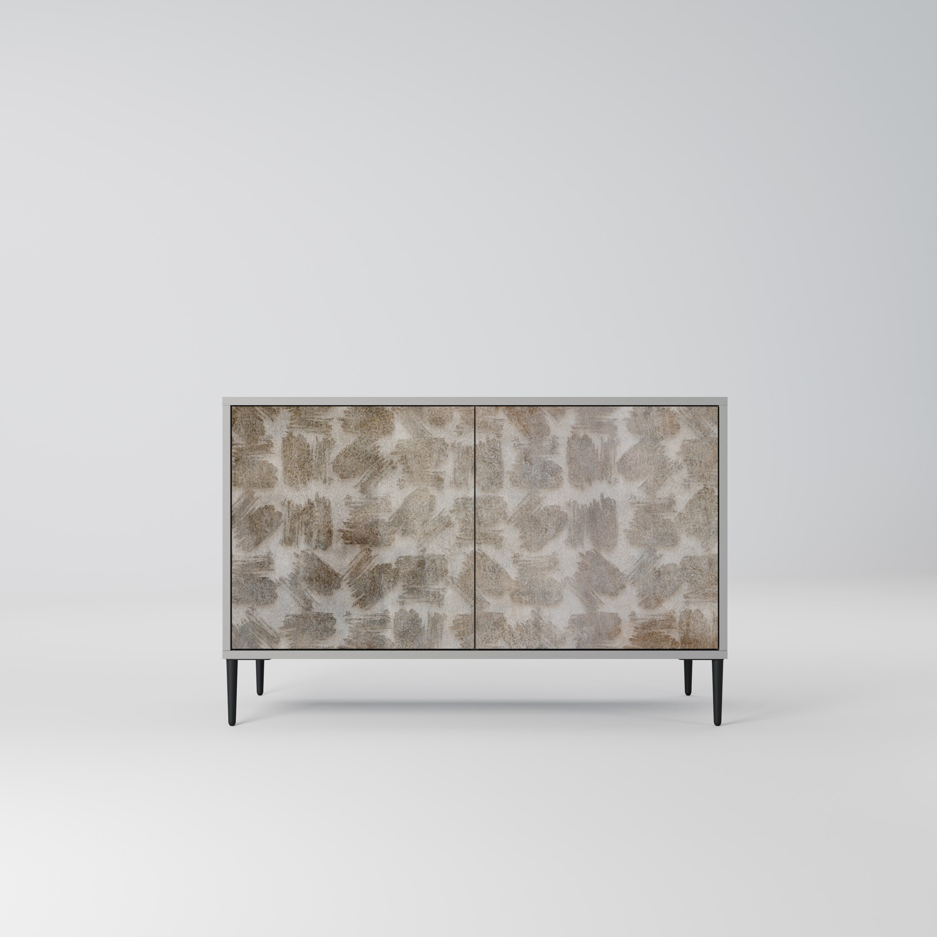 Aparador de 2 puertas SLIGHTLY BLURRED en acabado gris