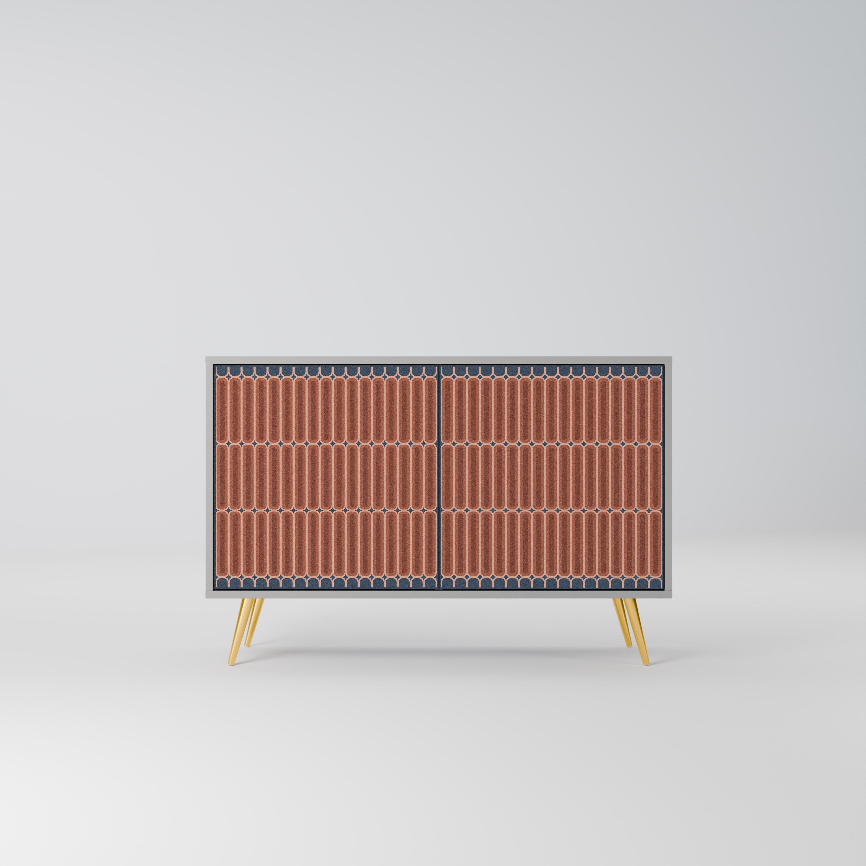 Aparador de 2 puertas HYPNOTIC GATE en acabado gris