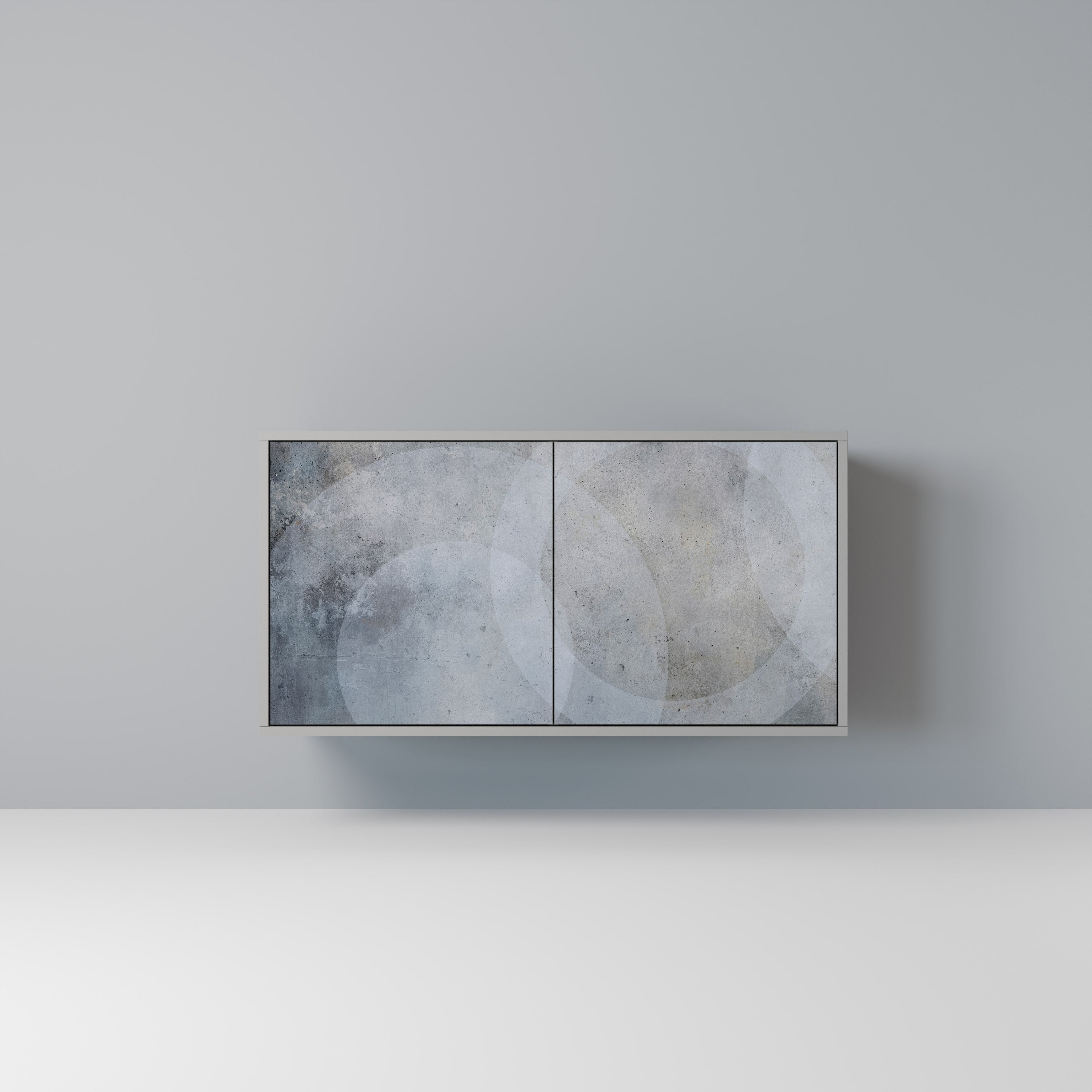 Aparador MUTED ARC de 2 puertas en acabado gris