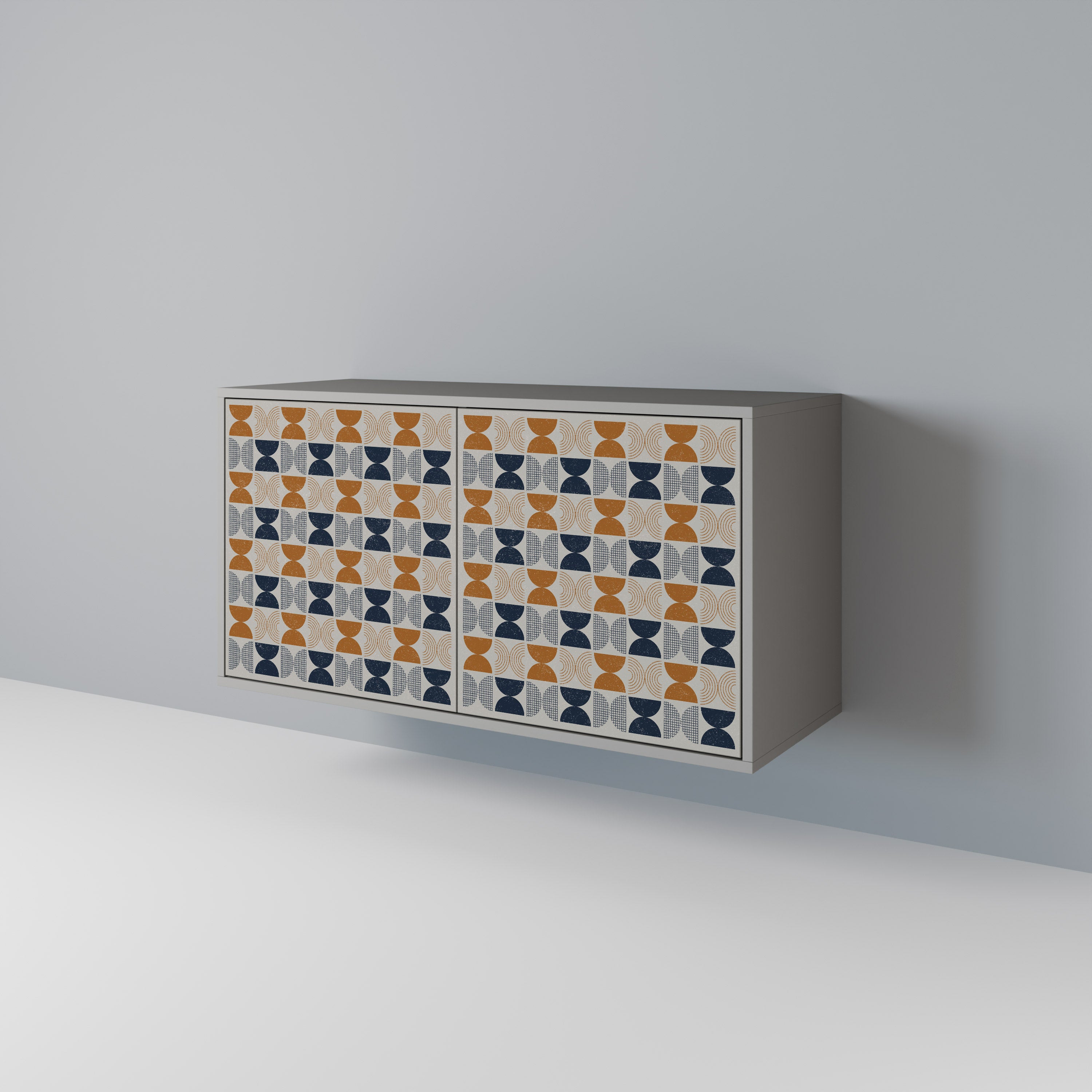 Aparador de 2 puertas REFLECTION RANGE en acabado gris