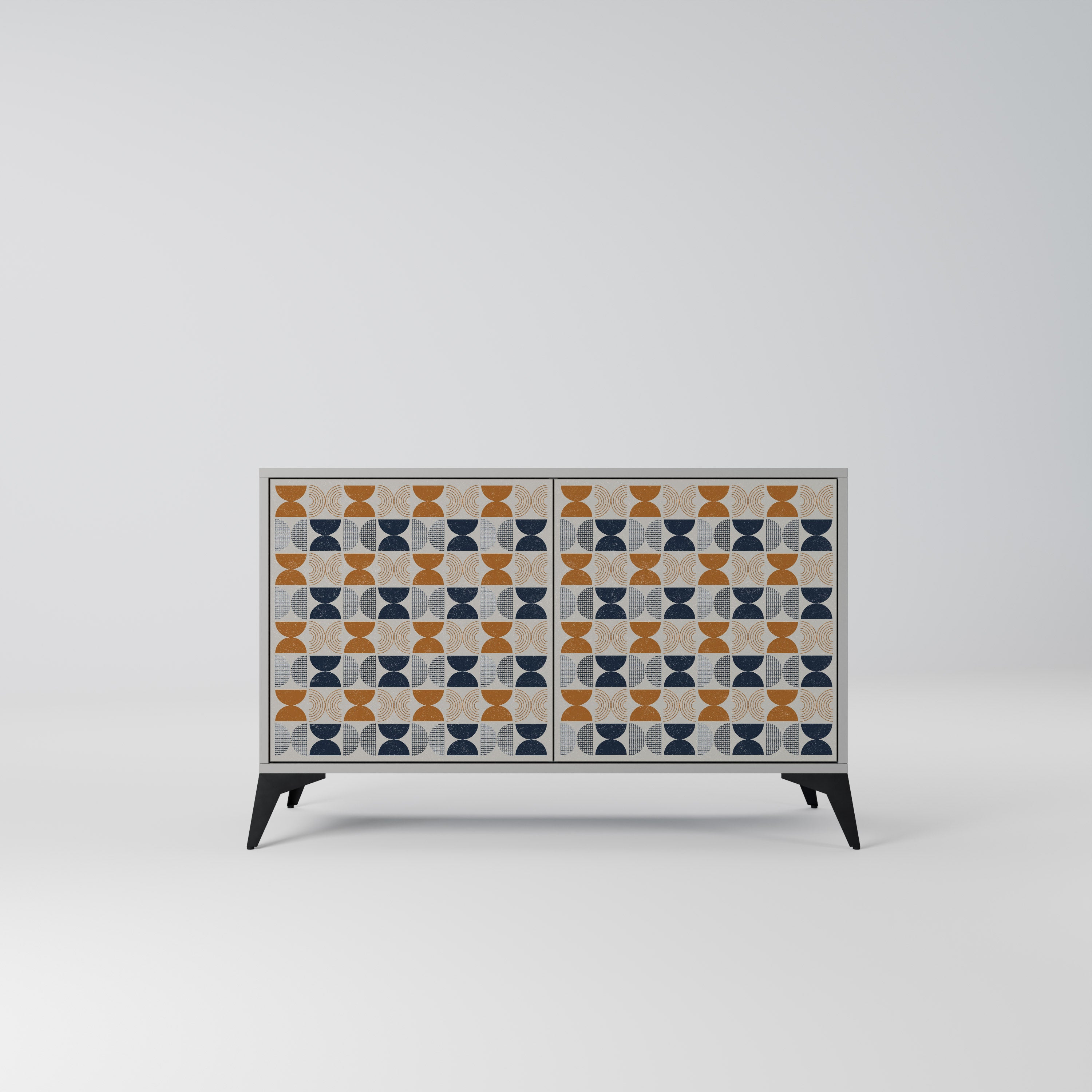 Aparador de 2 puertas REFLECTION RANGE en acabado gris