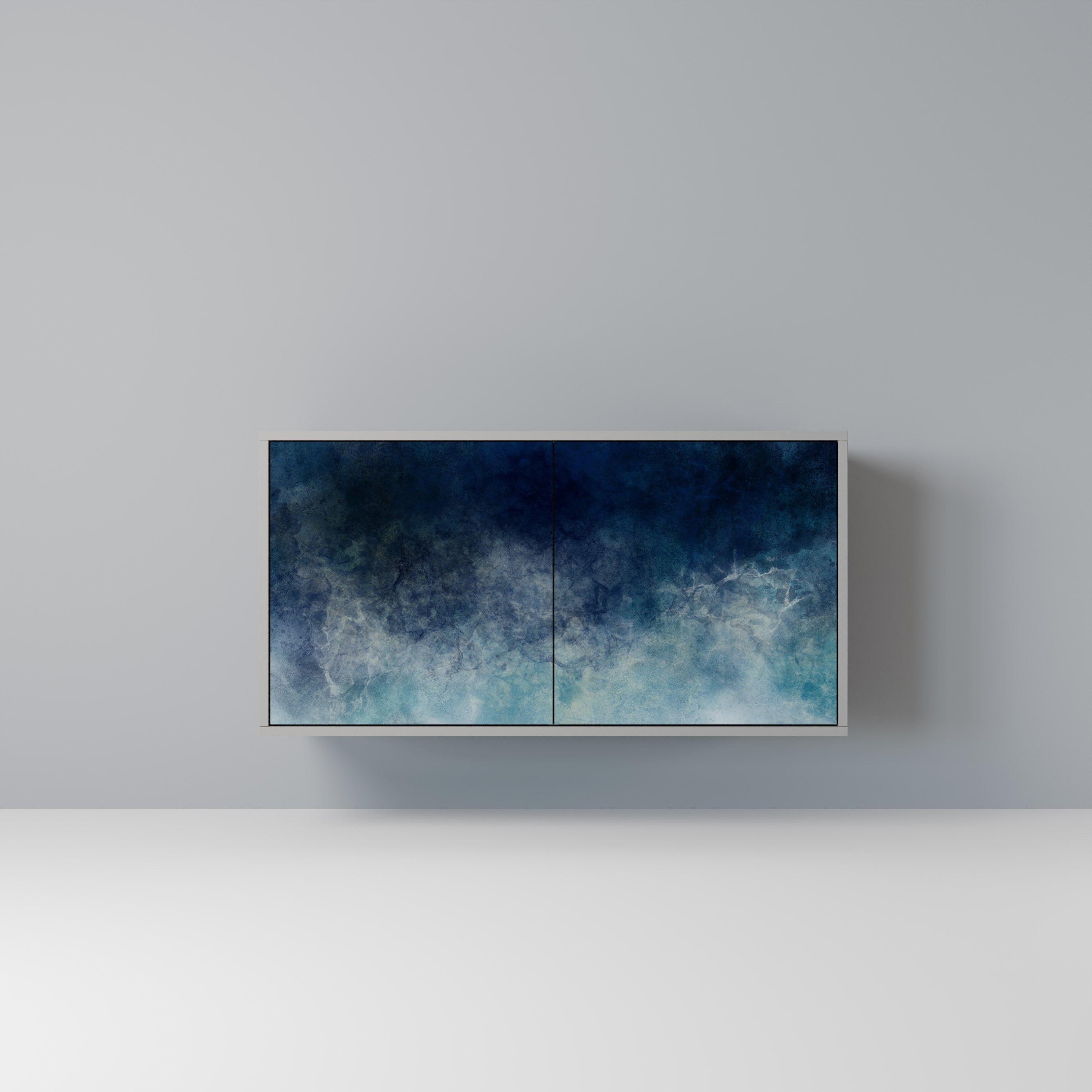 Aparador CELESTIAL FALL de 2 puertas en acabado gris