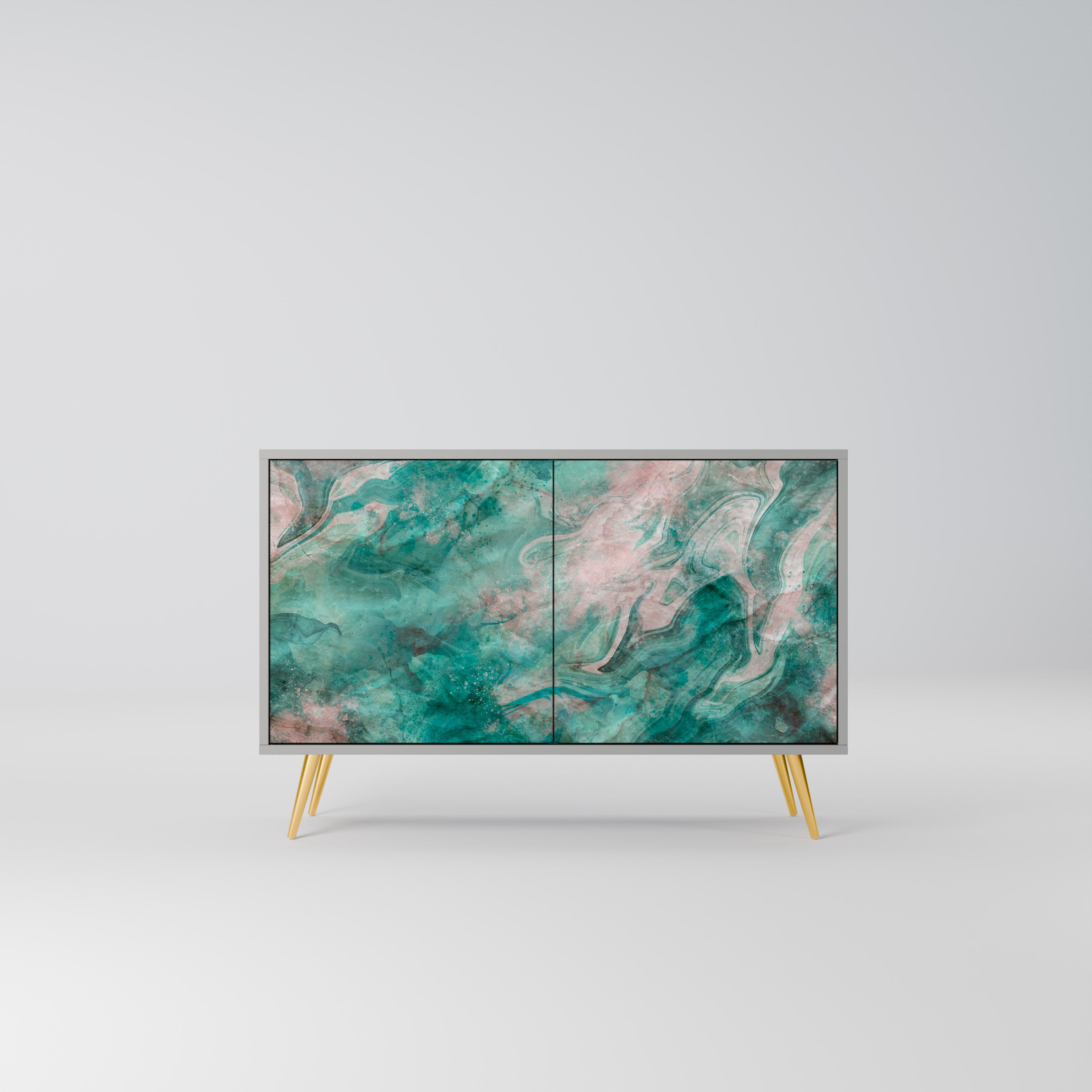 Aparador ABSTRACT ALCHEMY de 2 puertas en acabado gris