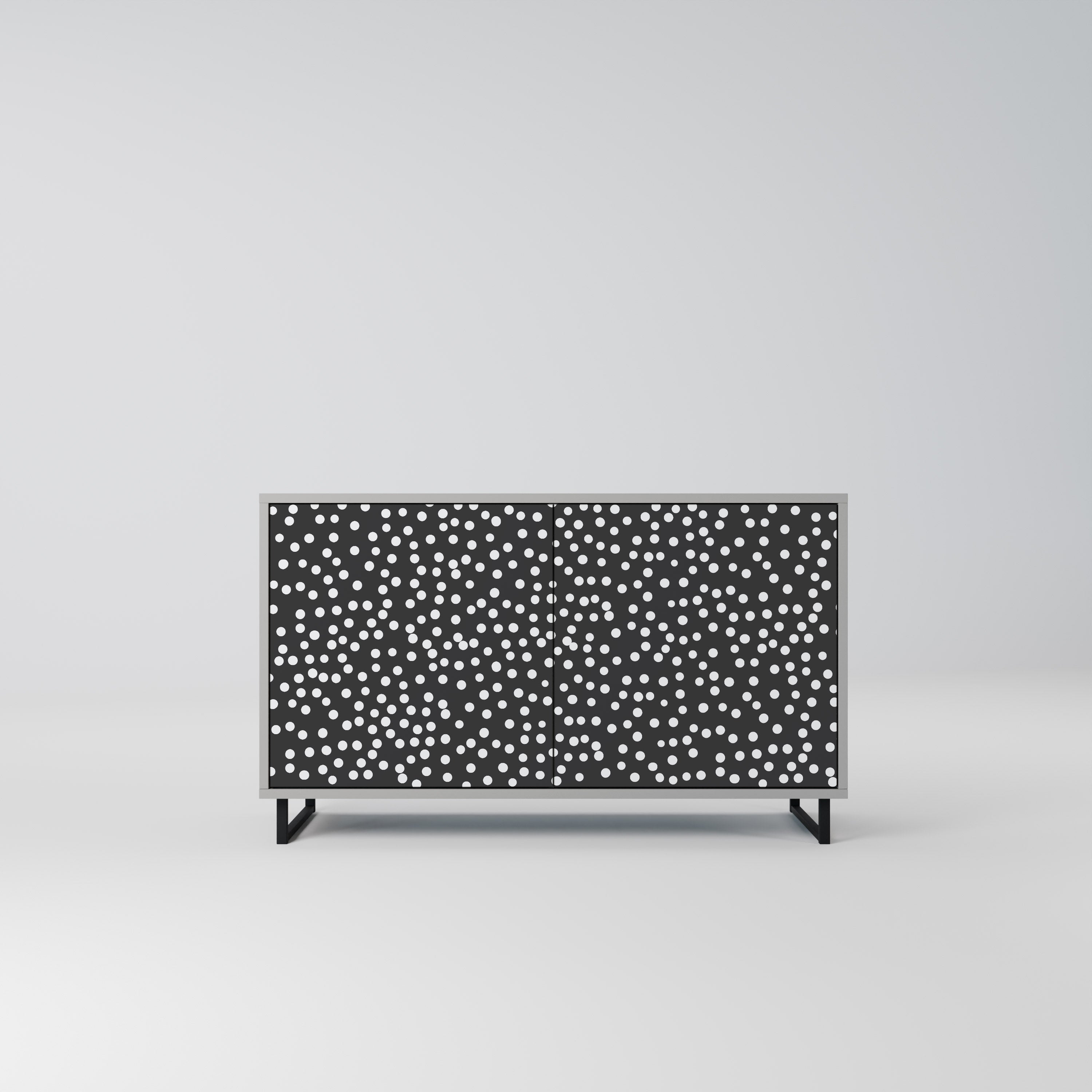 Aparador de 2 puertas BLINDING LIGHTS en acabado gris