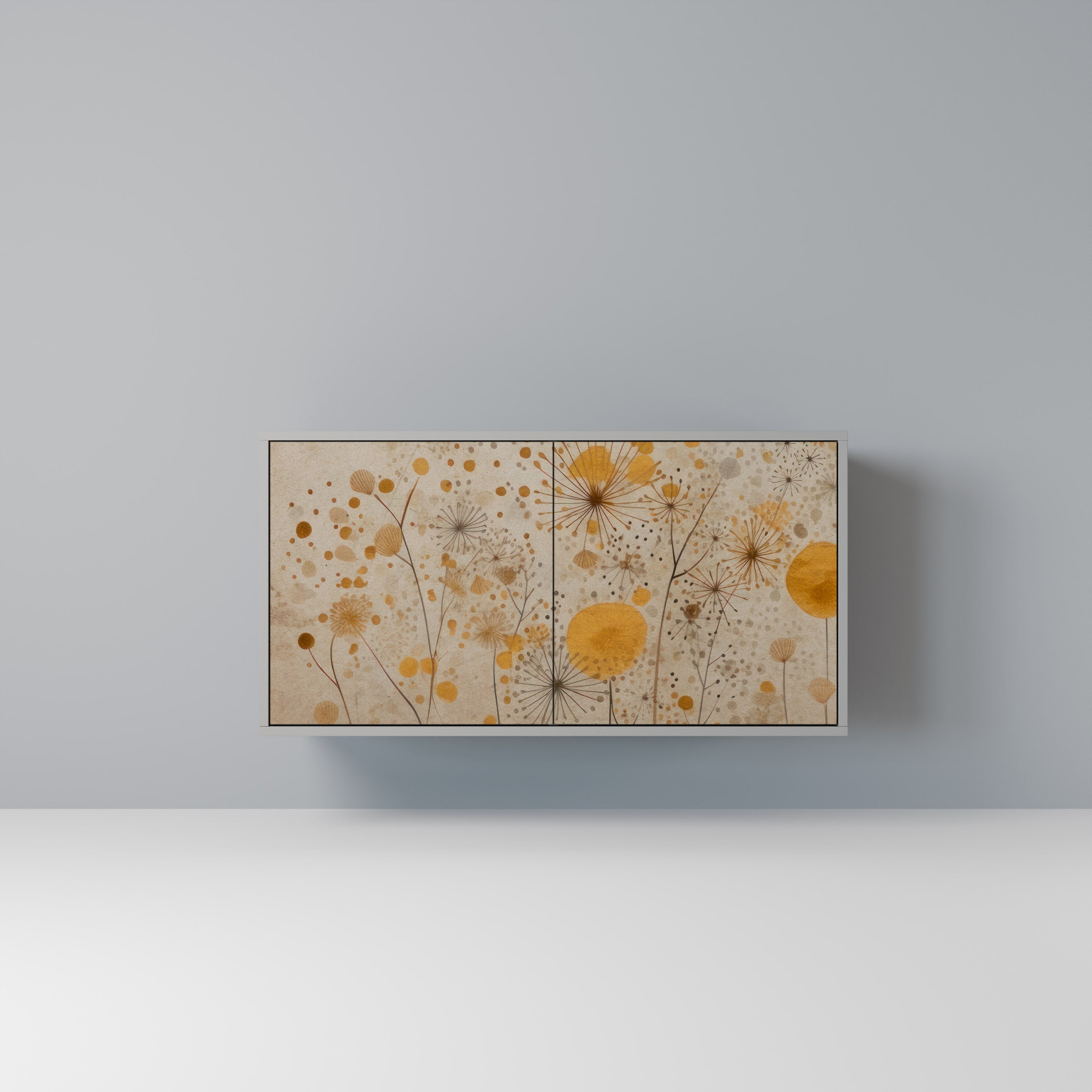 Aparador de 2 puertas MORNING GLADE en acabado gris