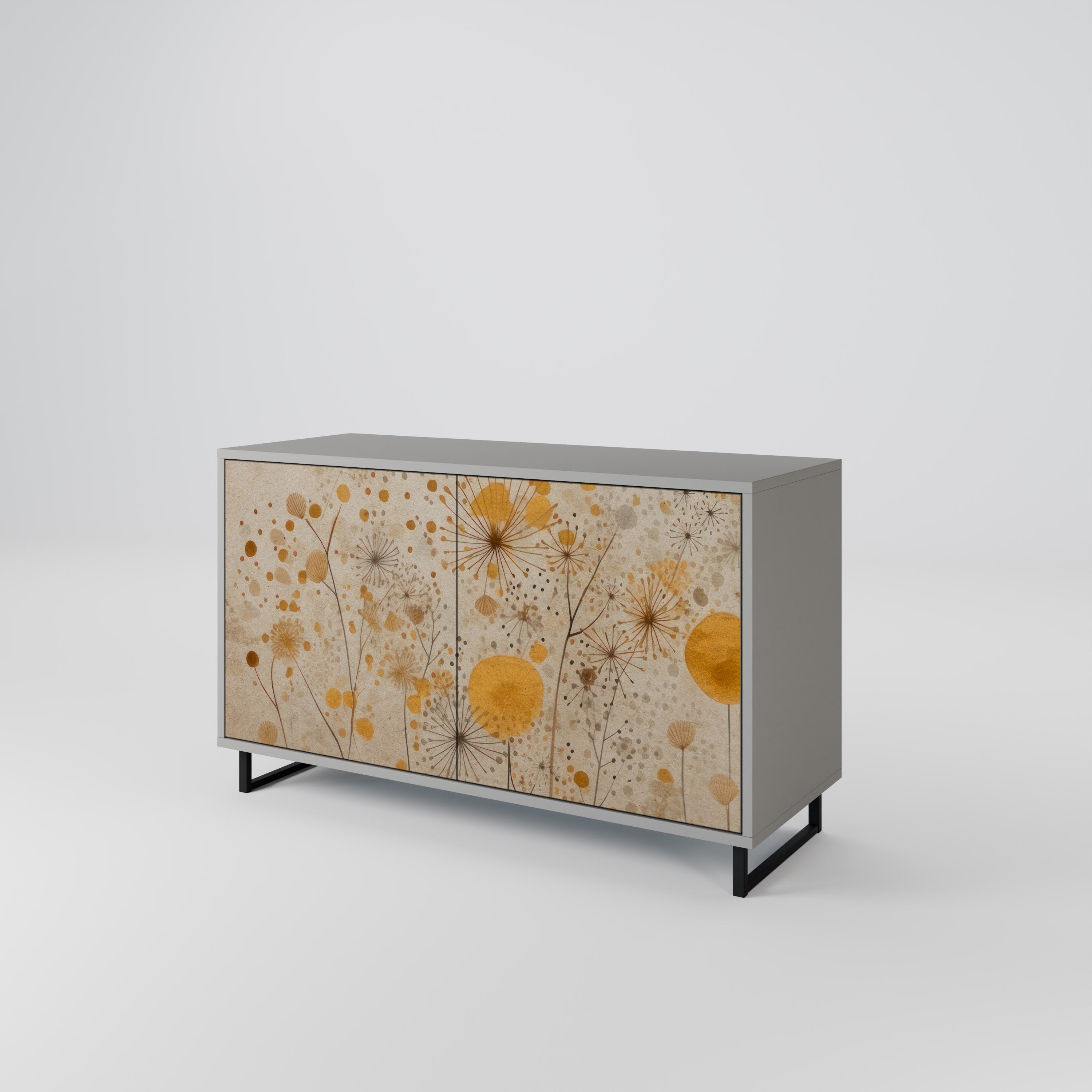 Aparador de 2 puertas MORNING GLADE en acabado gris