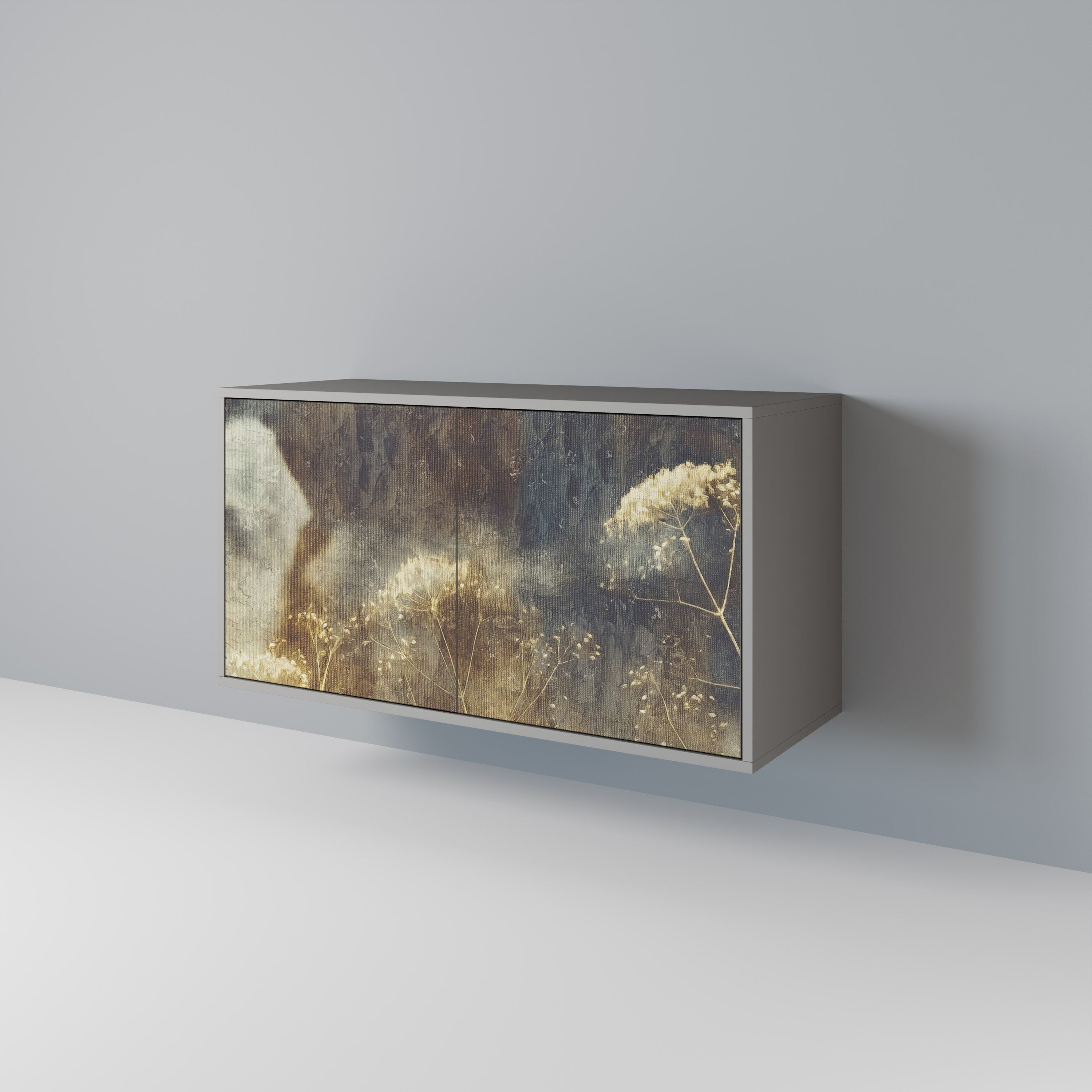 Aparador GENTLE POWER de 2 puertas en acabado gris