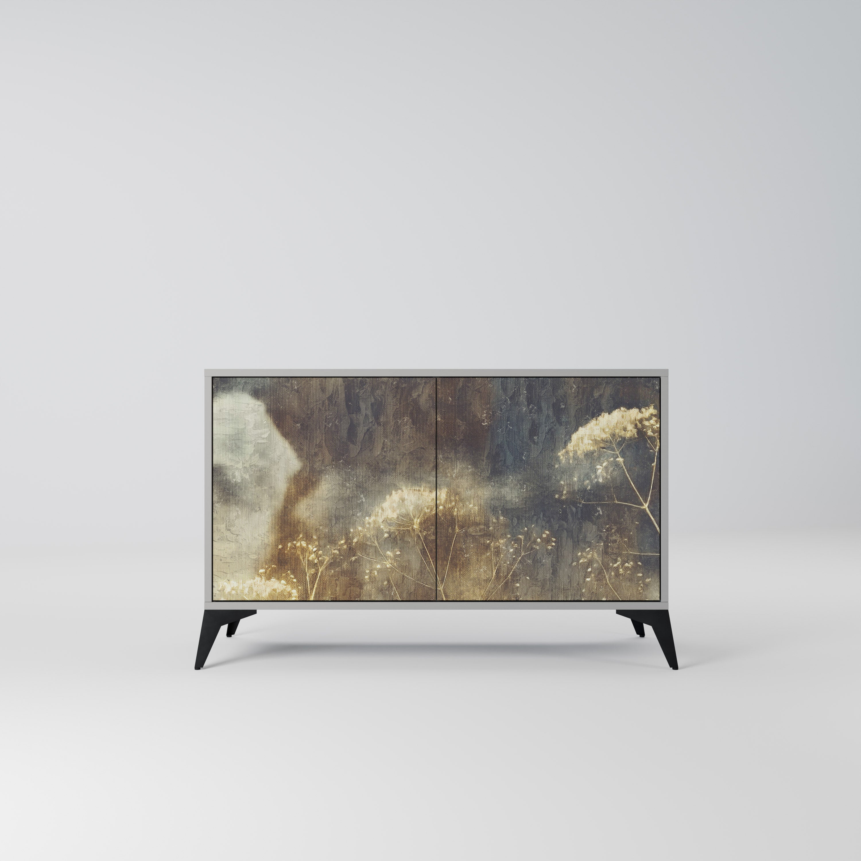 Aparador GENTLE POWER de 2 puertas en acabado gris