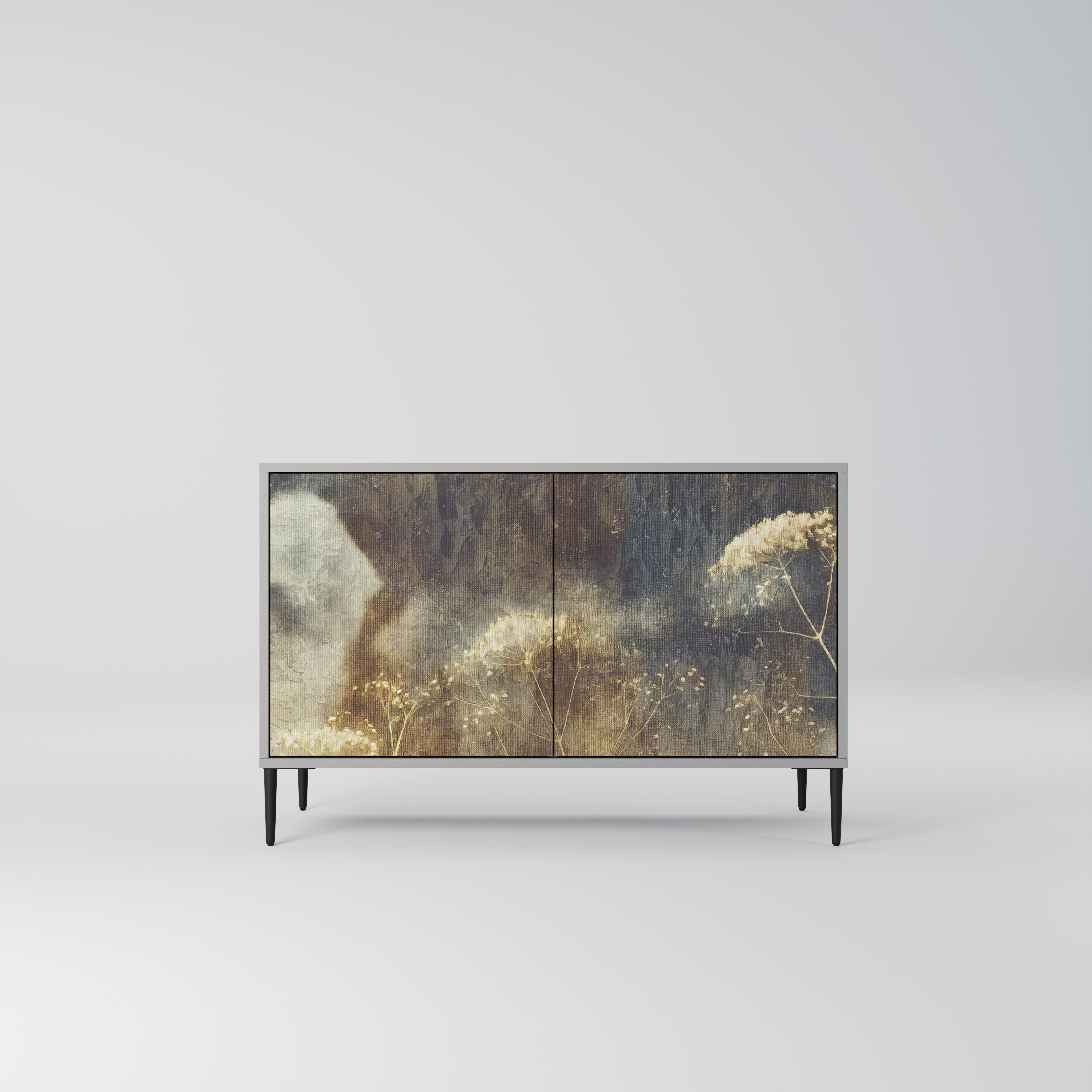 Aparador GENTLE POWER de 2 puertas en acabado gris