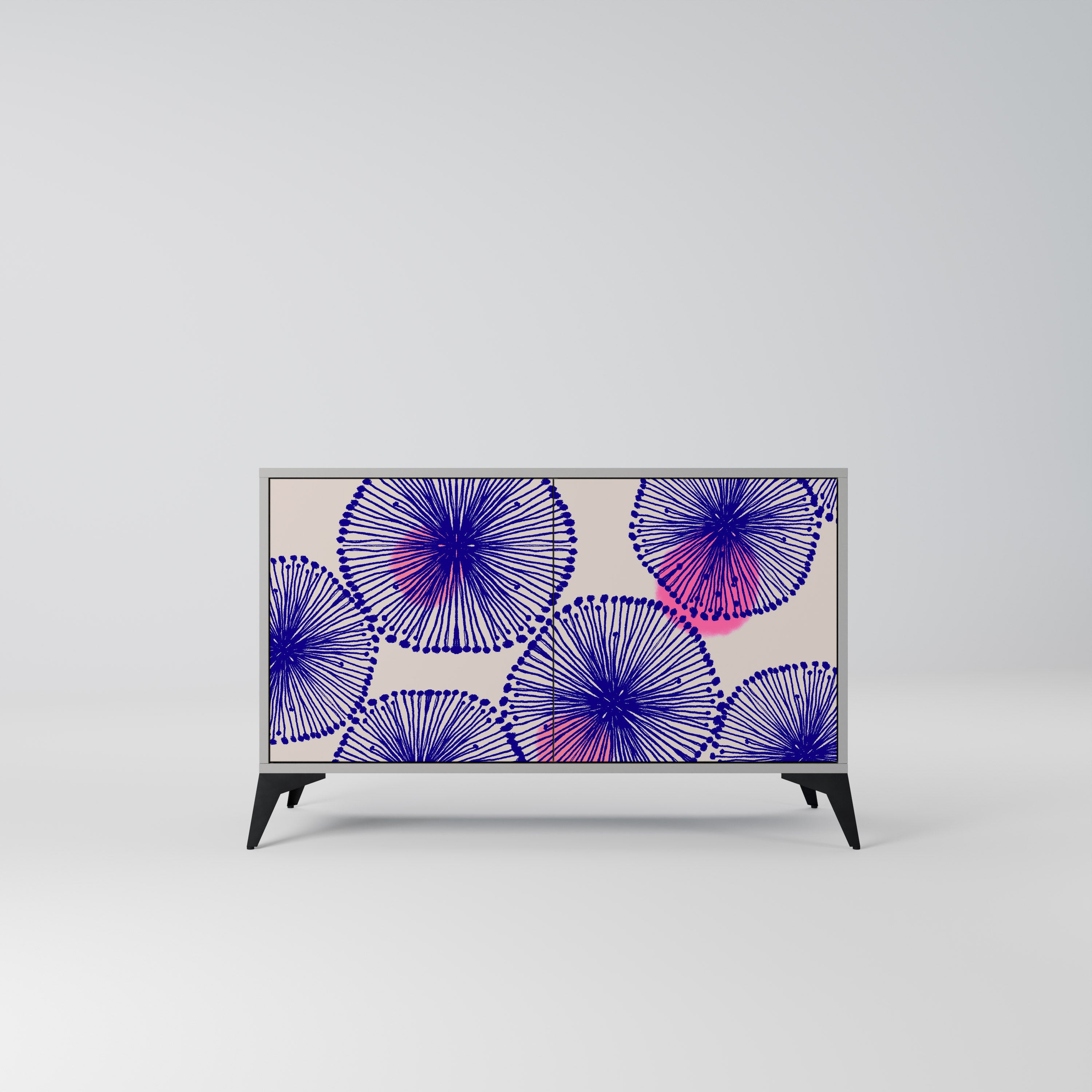 Aparador MAGIC NATURE de 2 puertas en acabado gris