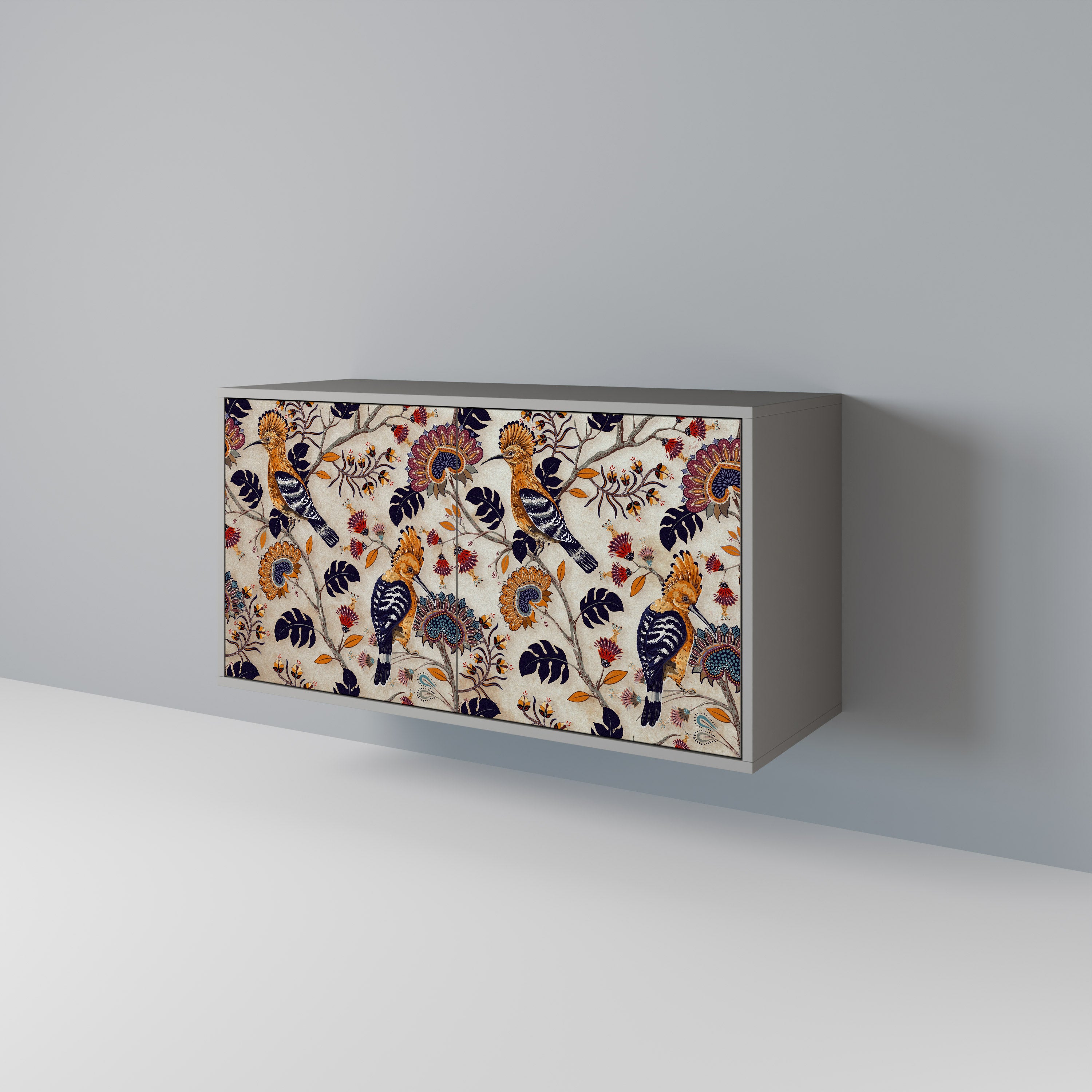 EMINENT HOOPOE 2-Door Sideboard in Grey Finish