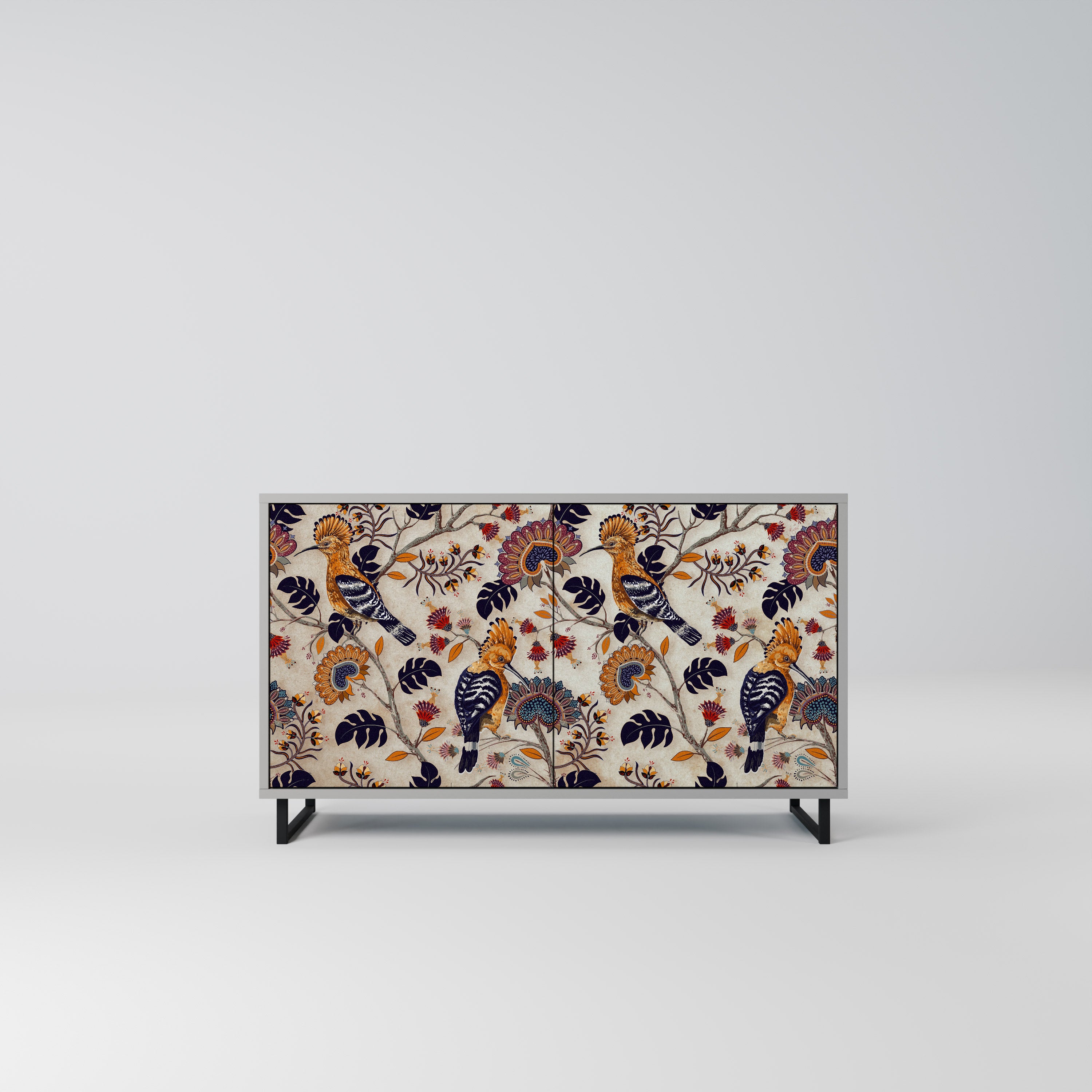 EMINENT HOOPOE 2-Door Sideboard in Grey Finish