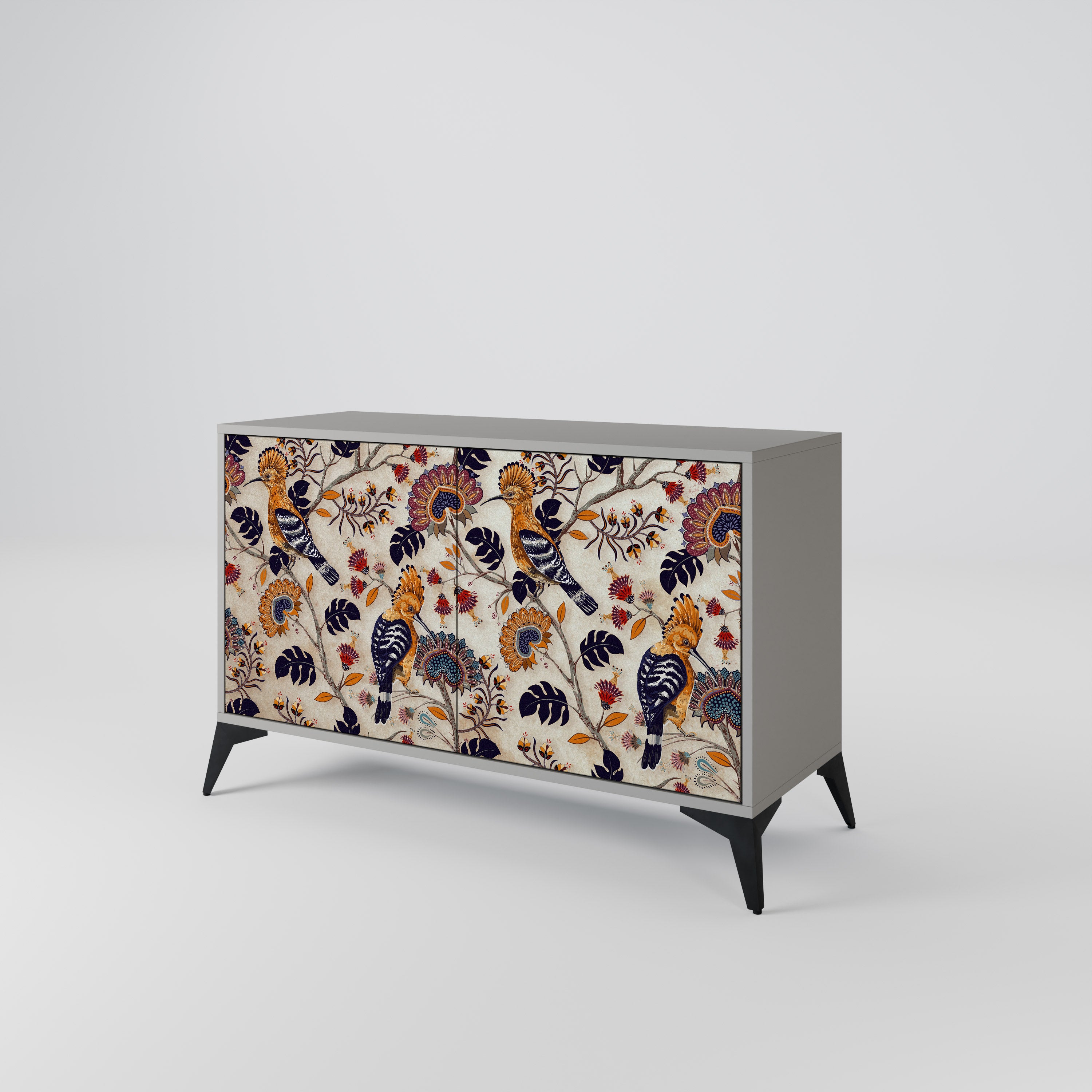 EMINENT HOOPOE 2-Door Sideboard in Grey Finish