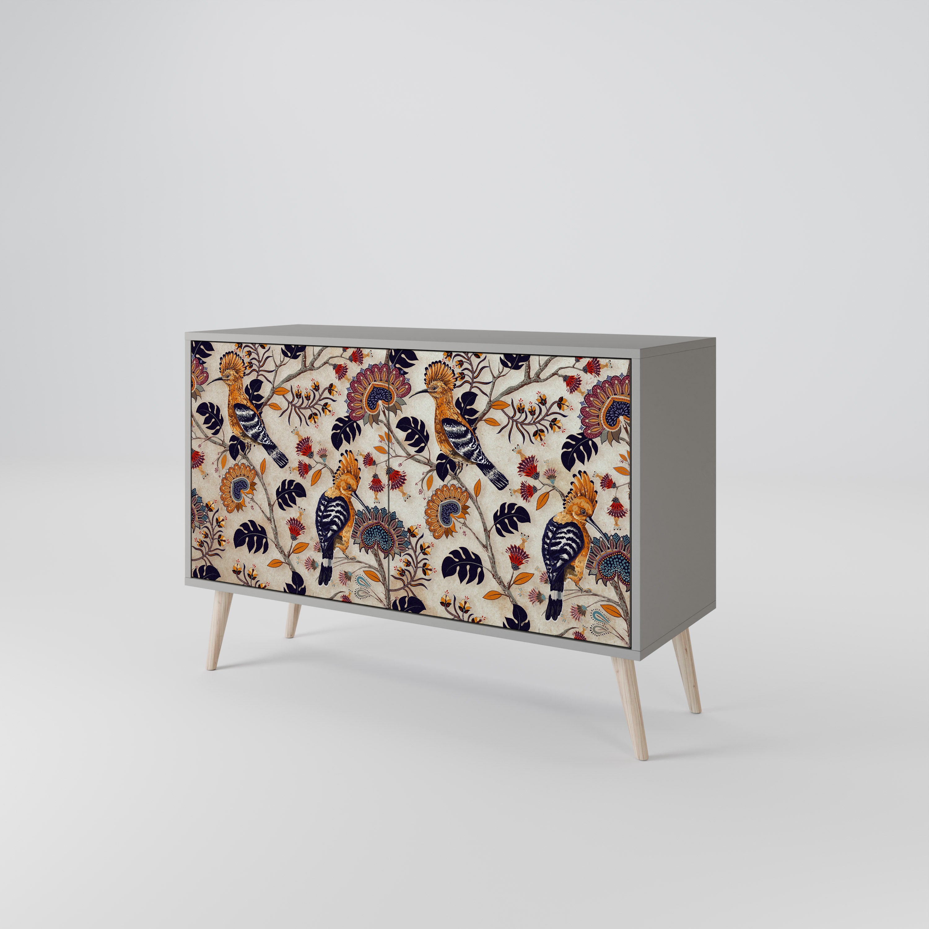 EMINENT HOOPOE 2-Door Sideboard in Grey Finish