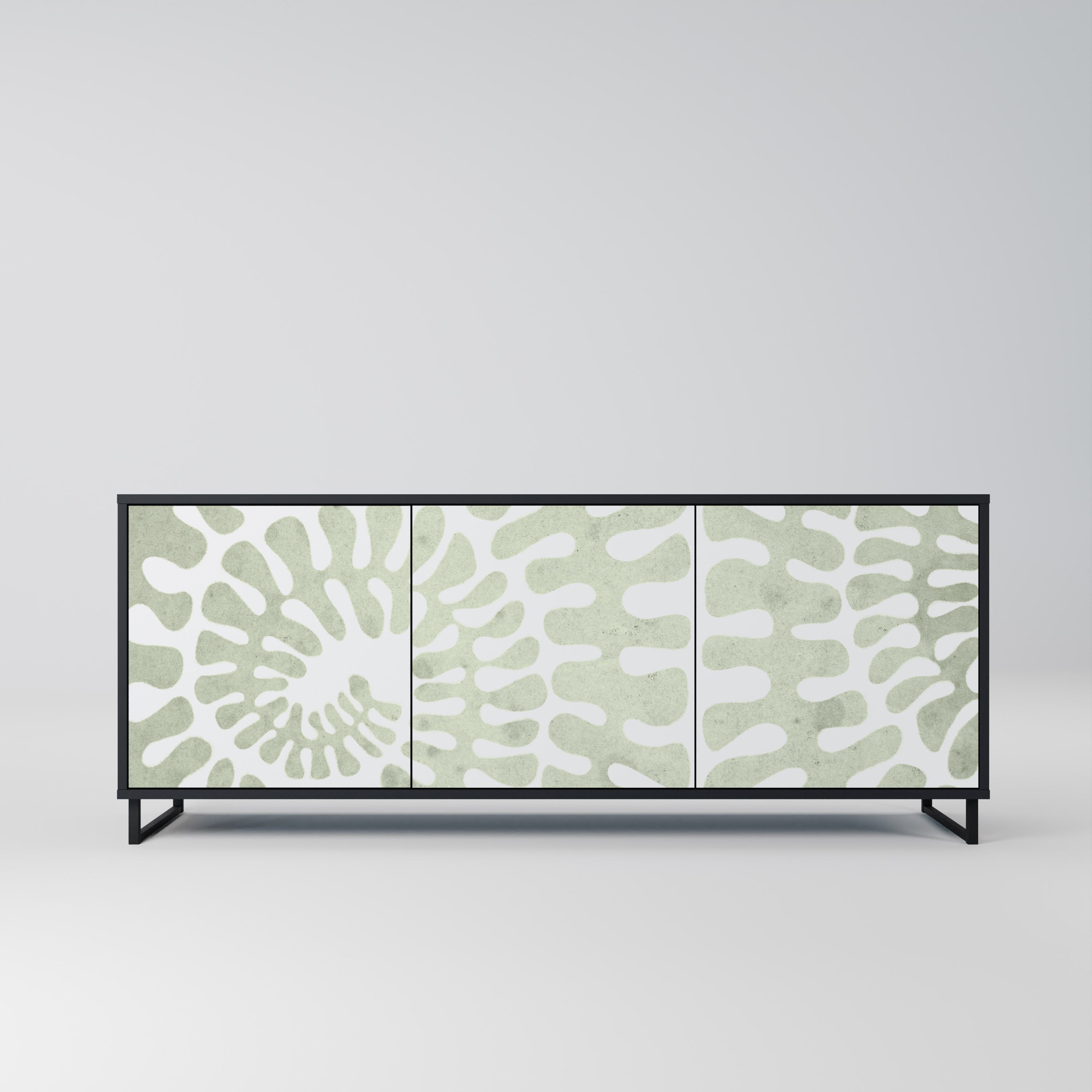 HELIX DANCE 3-Door Sideboard in Black Finish