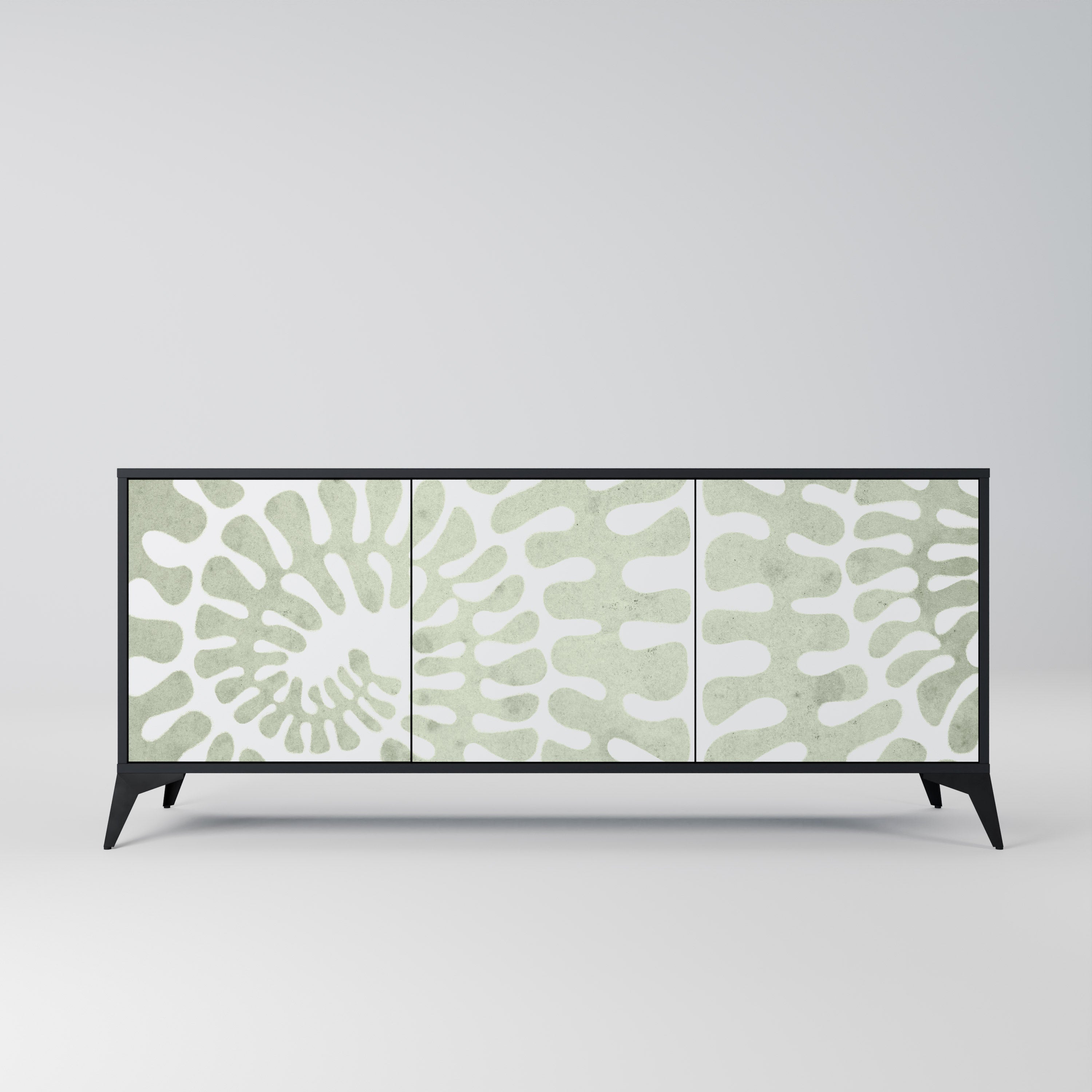 HELIX DANCE 3-Door Sideboard in Black Finish