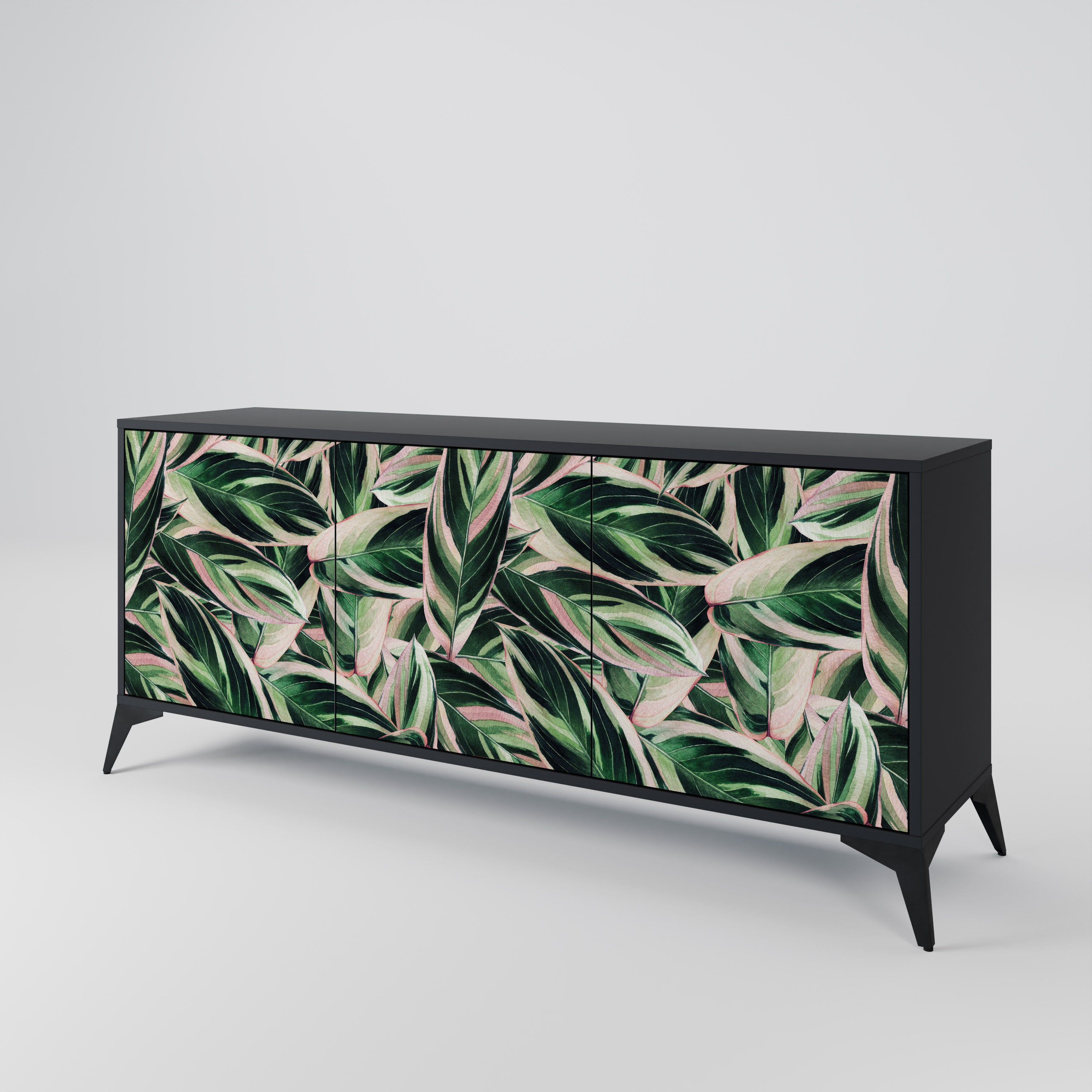EERIE STROMANTHE 3-Door Sideboard in Black Finish