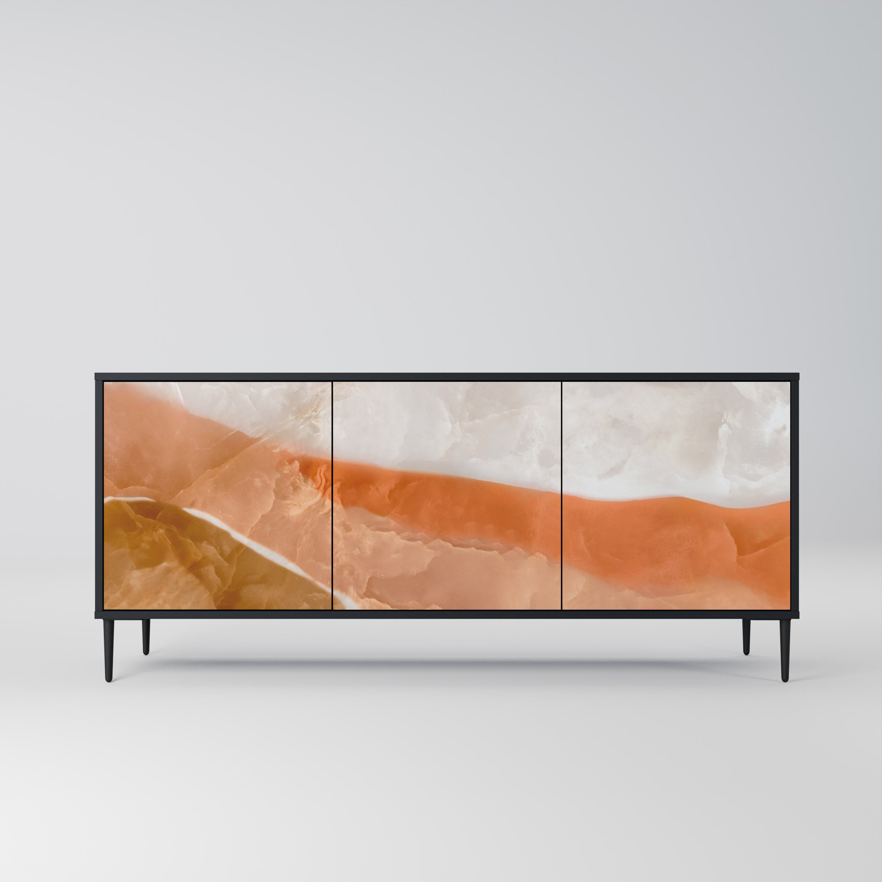 SANDHILLS SPLENDOUR 3-Door Sideboard in Black Finish