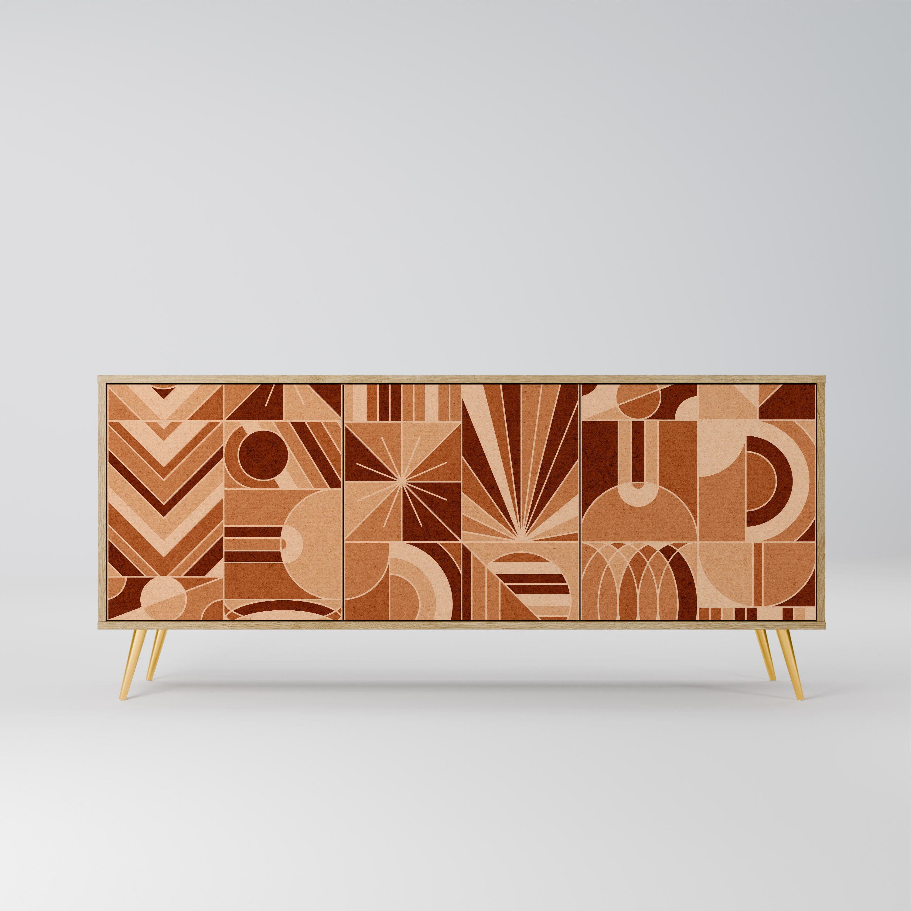 PRISM MOSAIC 3-Door Sideboard in Oak Effect