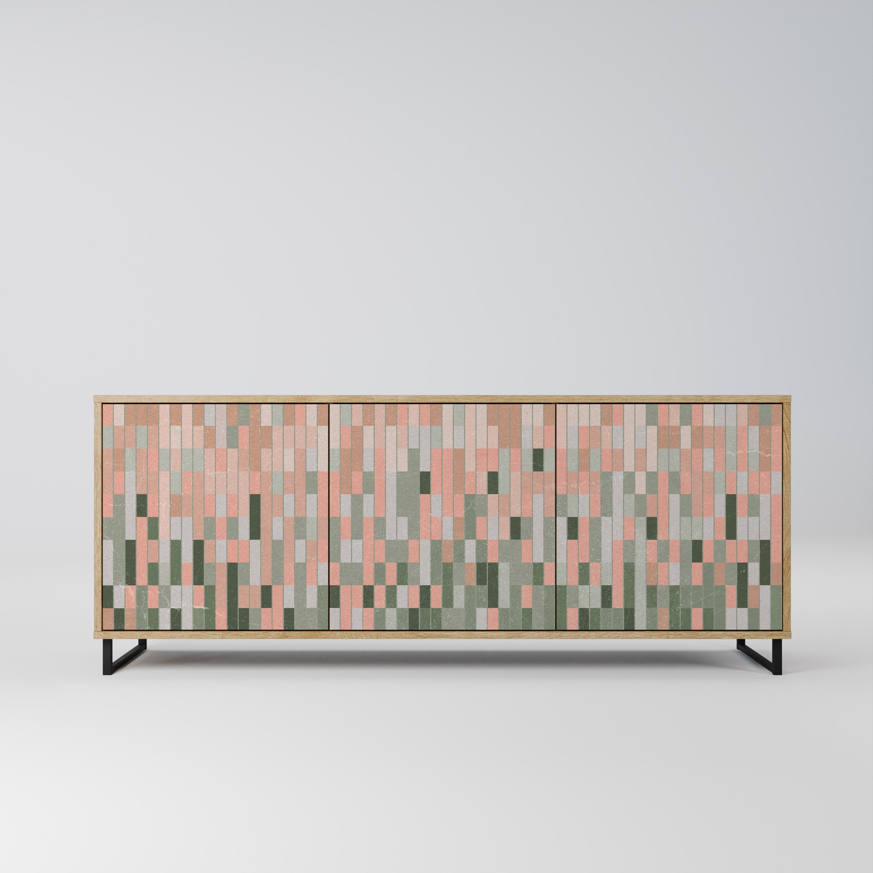 BUILDING THE FUTURE 3-Door Sideboard in Oak Effect