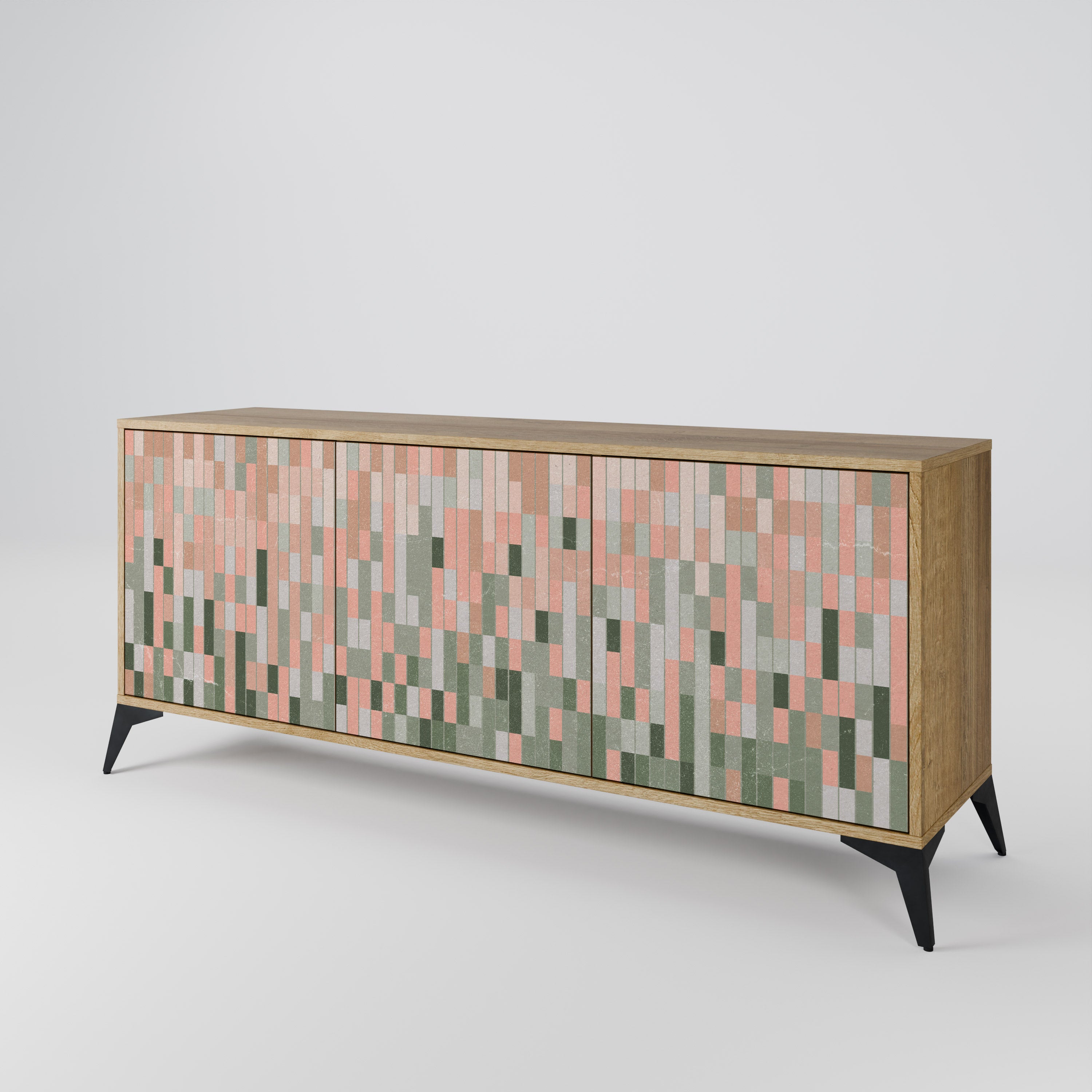 BUILDING THE FUTURE 3-Door Sideboard in Oak Effect