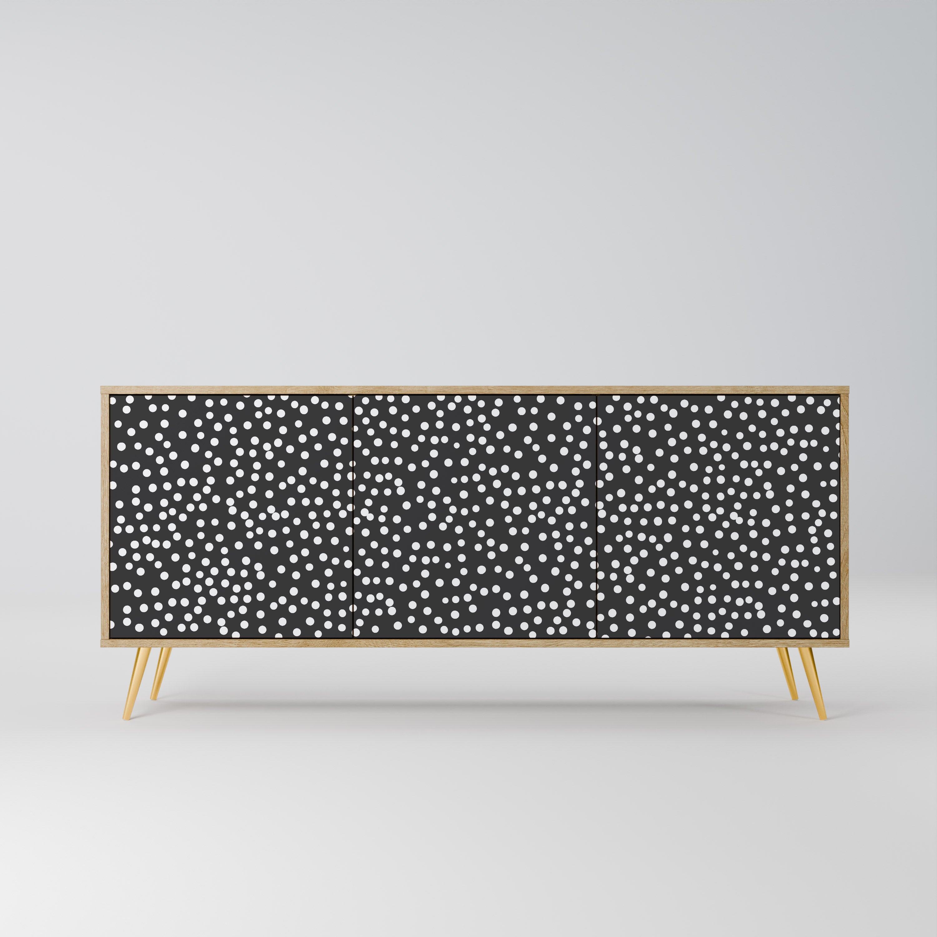 BLINDING LIGHTS 3-Door Sideboard in Oak Effect