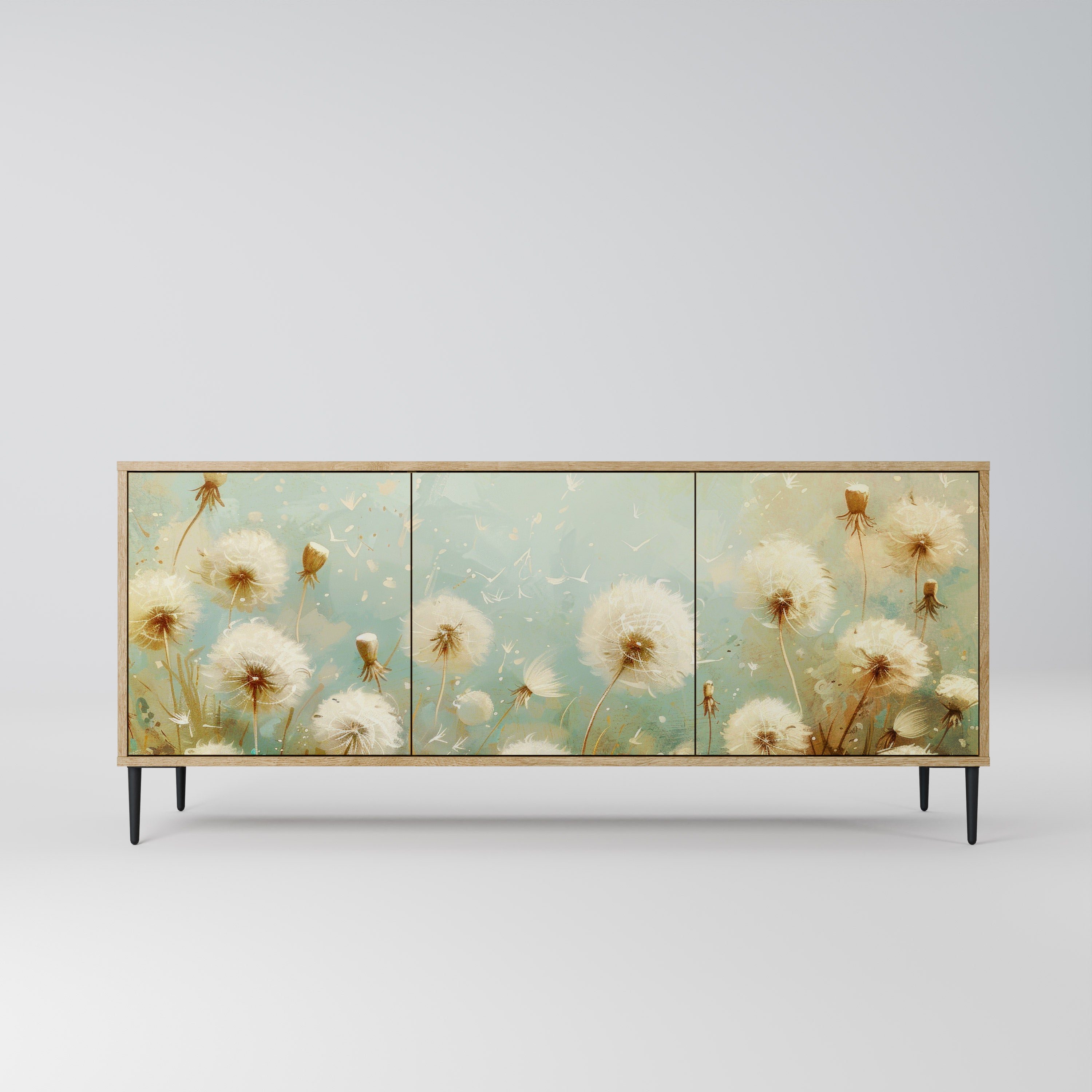 DREAMY MEADOW 3-Door Sideboard in Oak Effect