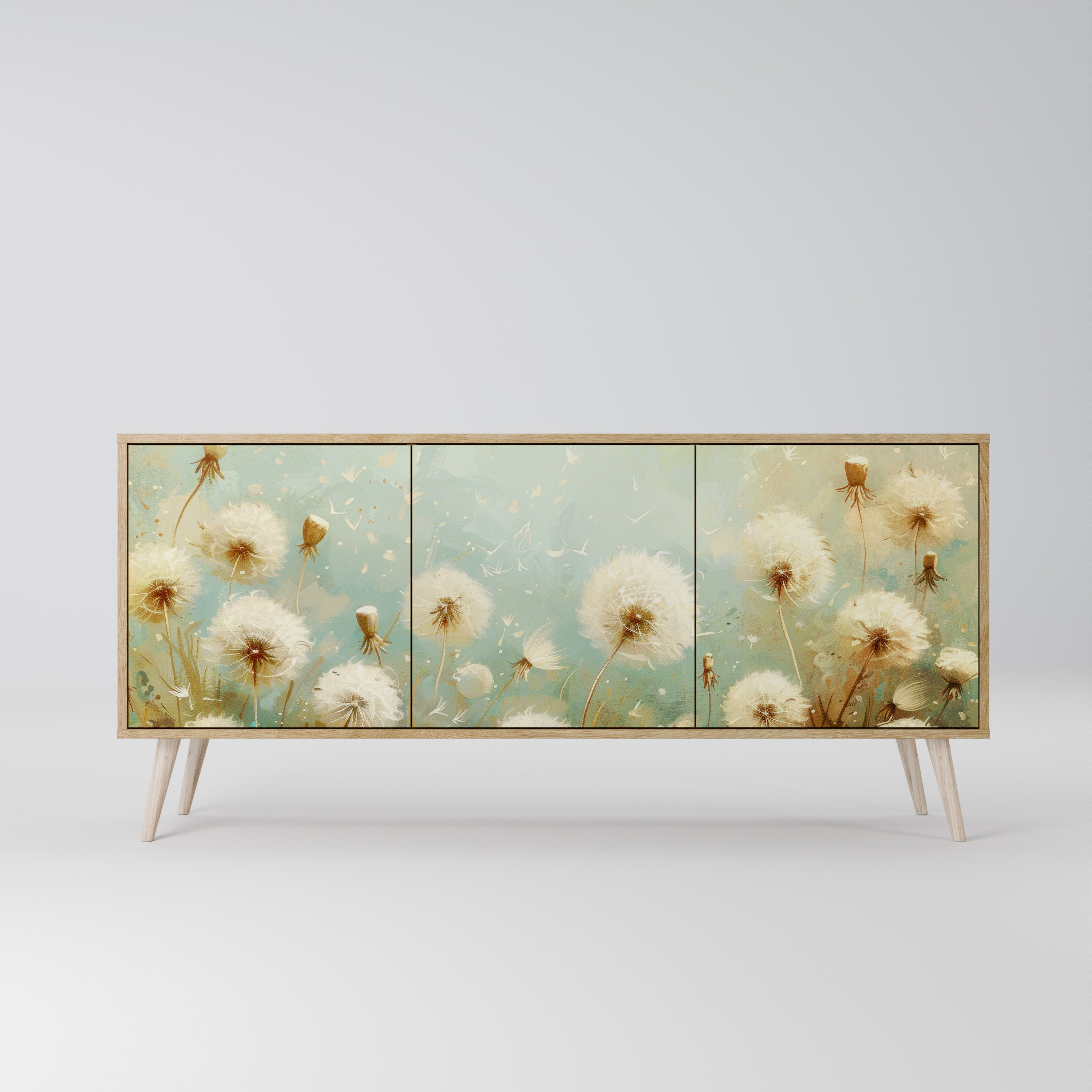 DREAMY MEADOW 3-Door Sideboard in Oak Effect