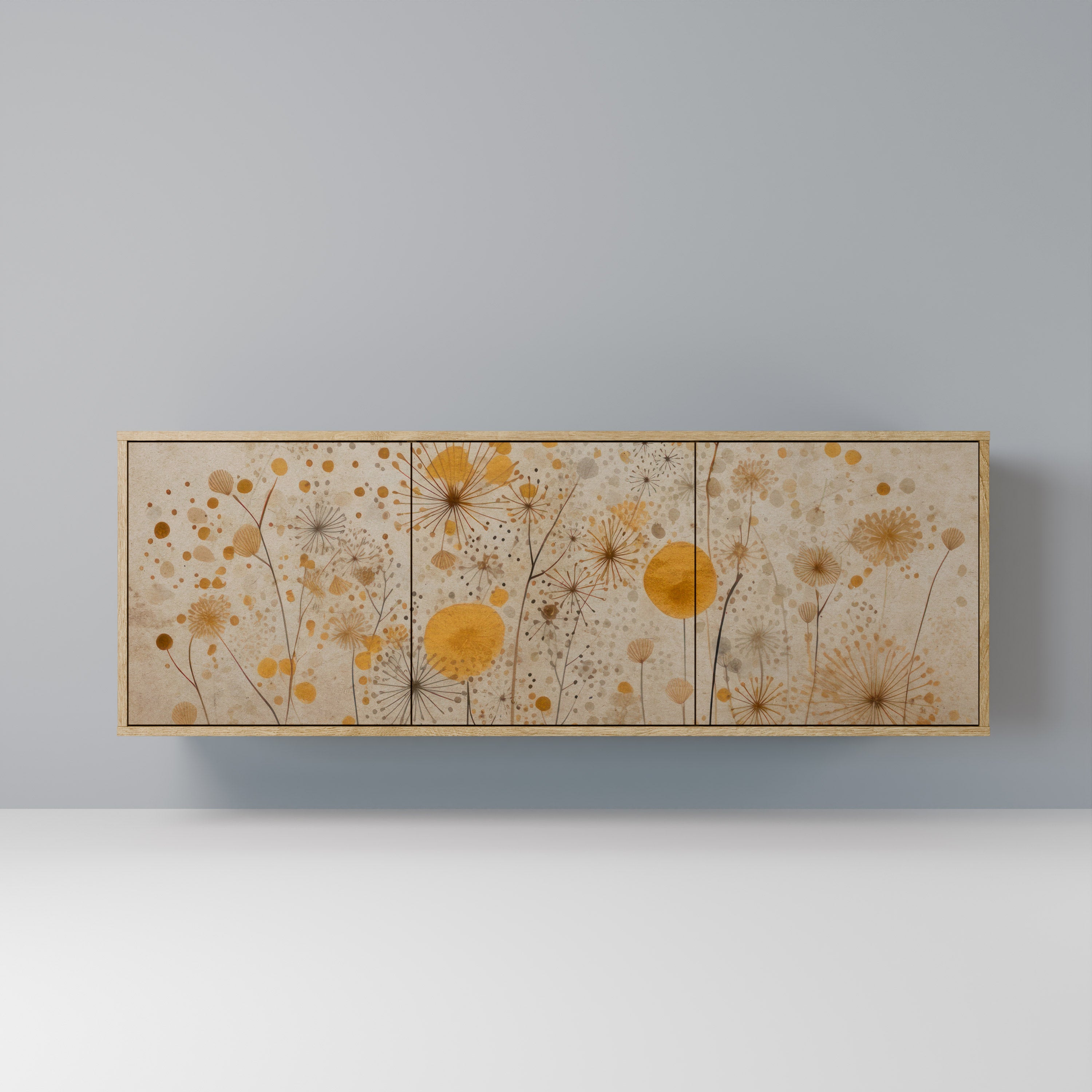 MORNING GLADE 3-Door Sideboard in Oak Effect