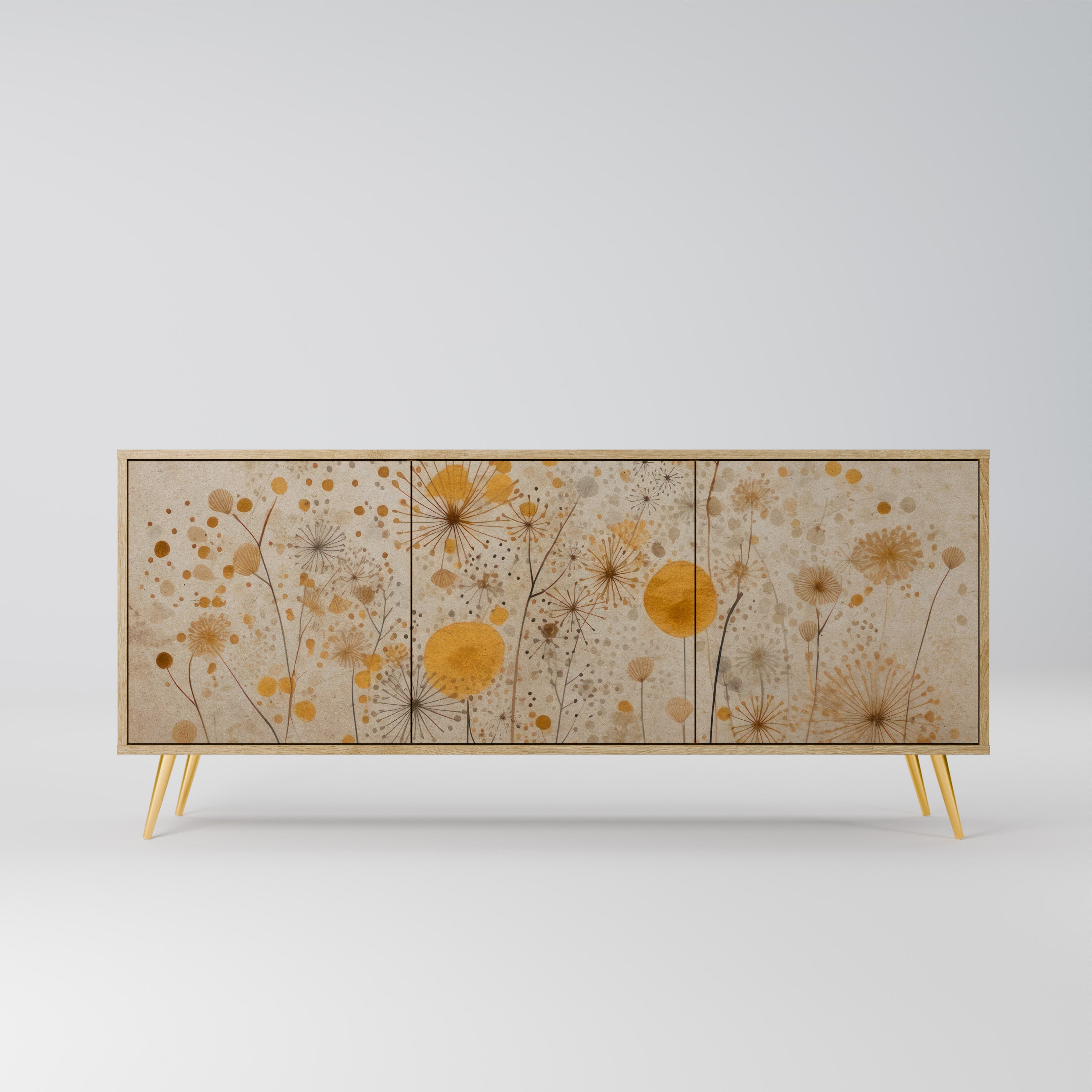 MORNING GLADE 3-Door Sideboard in Oak Effect