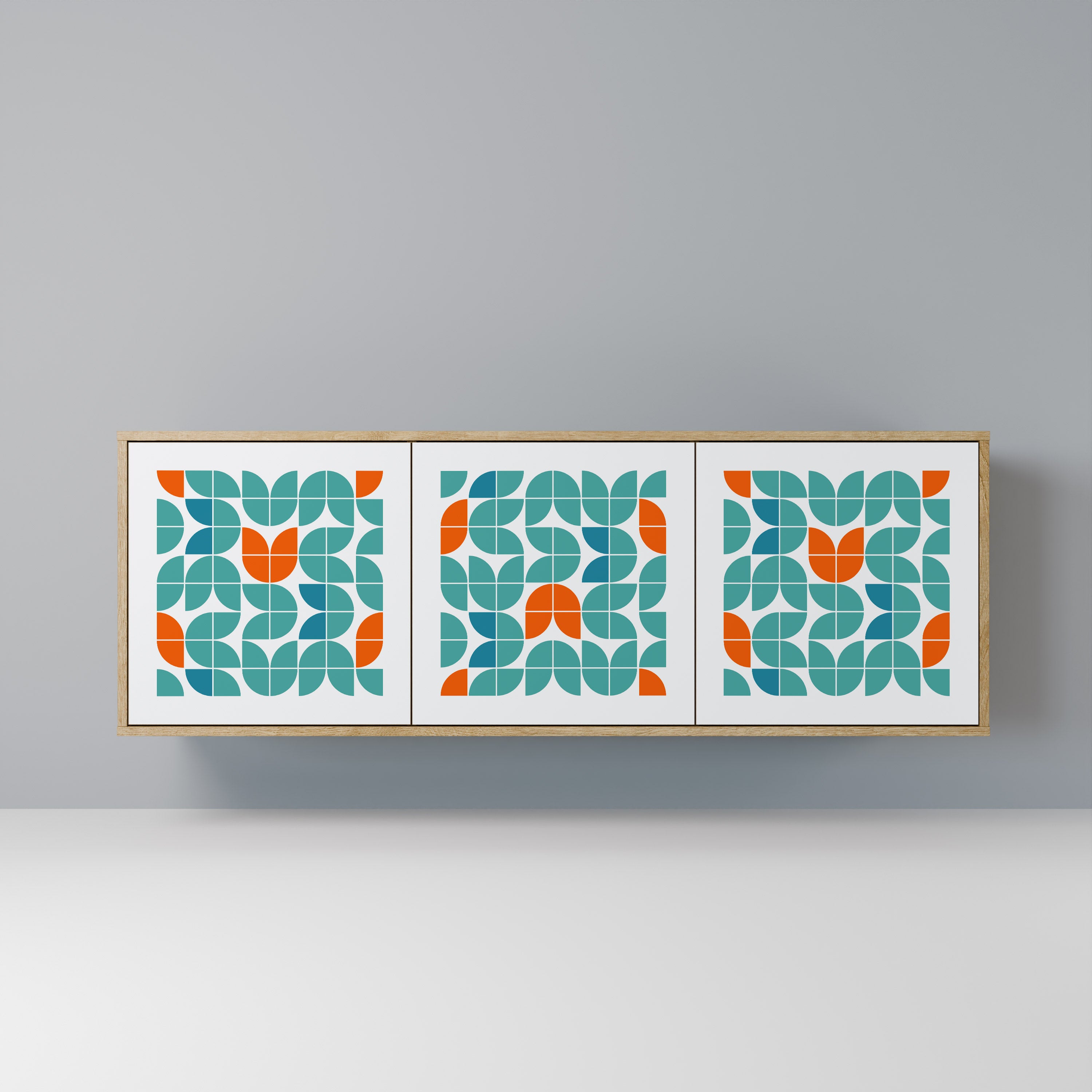 BE THE CHANGE 3-Door Sideboard in Oak Effect