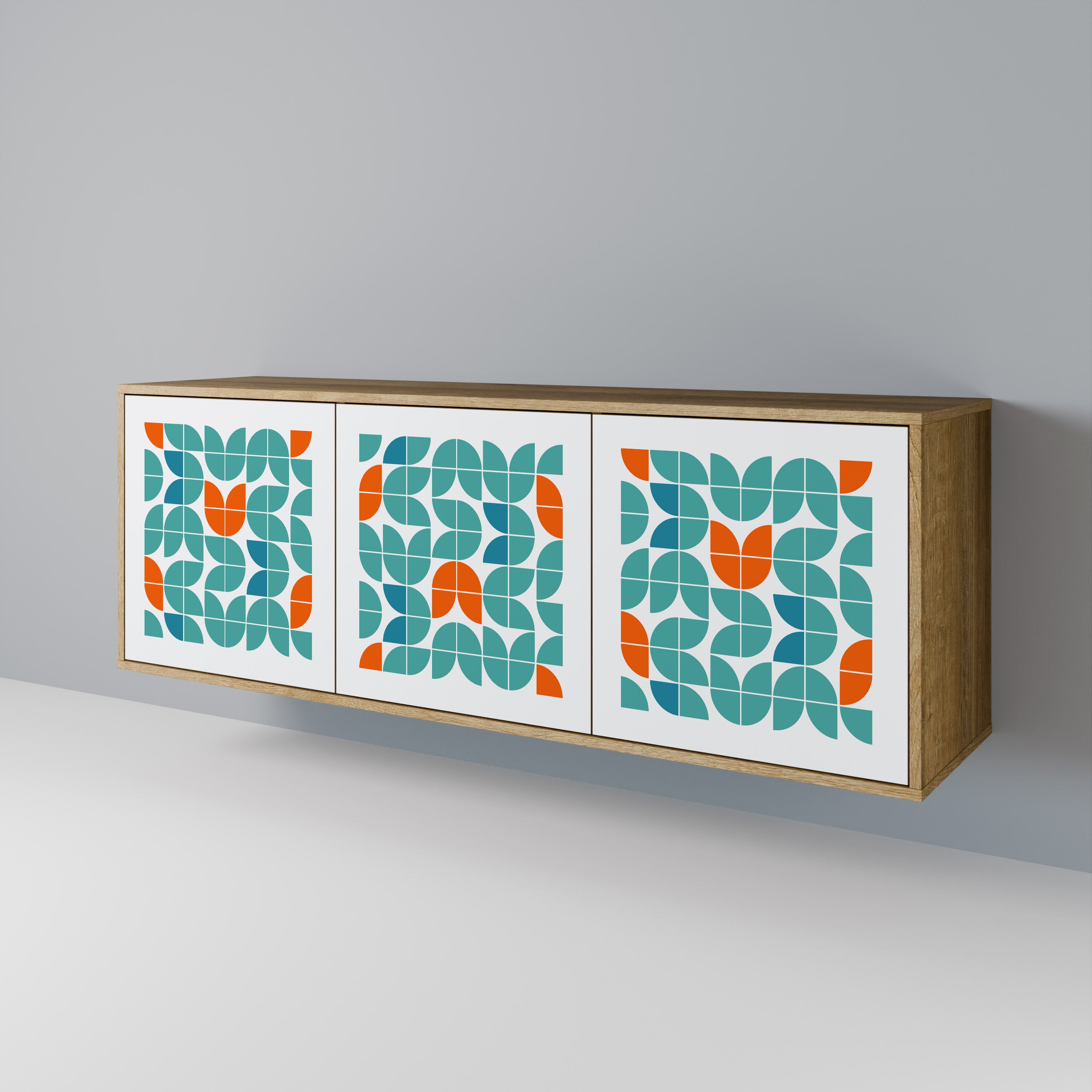 BE THE CHANGE 3-Door Sideboard in Oak Effect