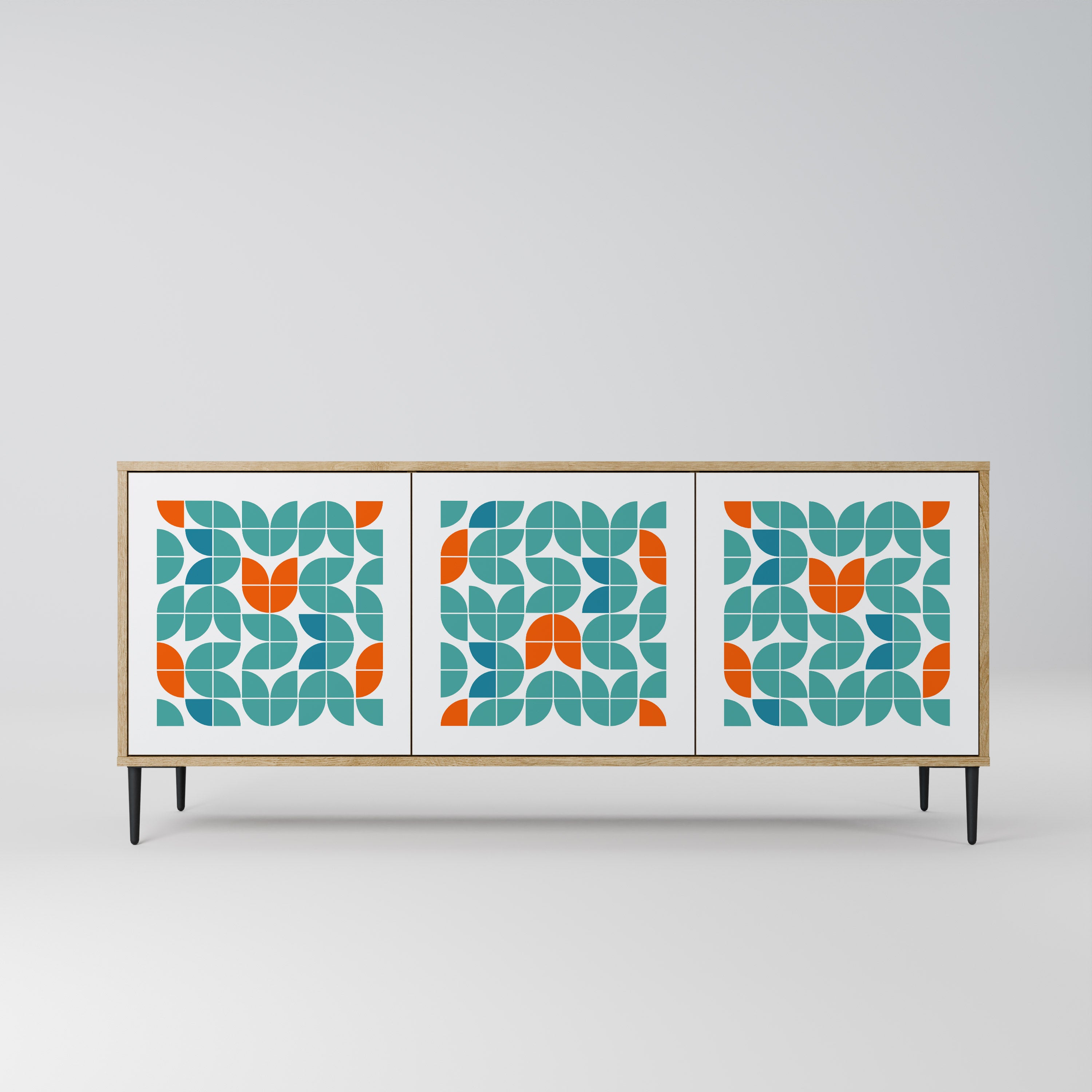 BE THE CHANGE 3-Door Sideboard in Oak Effect