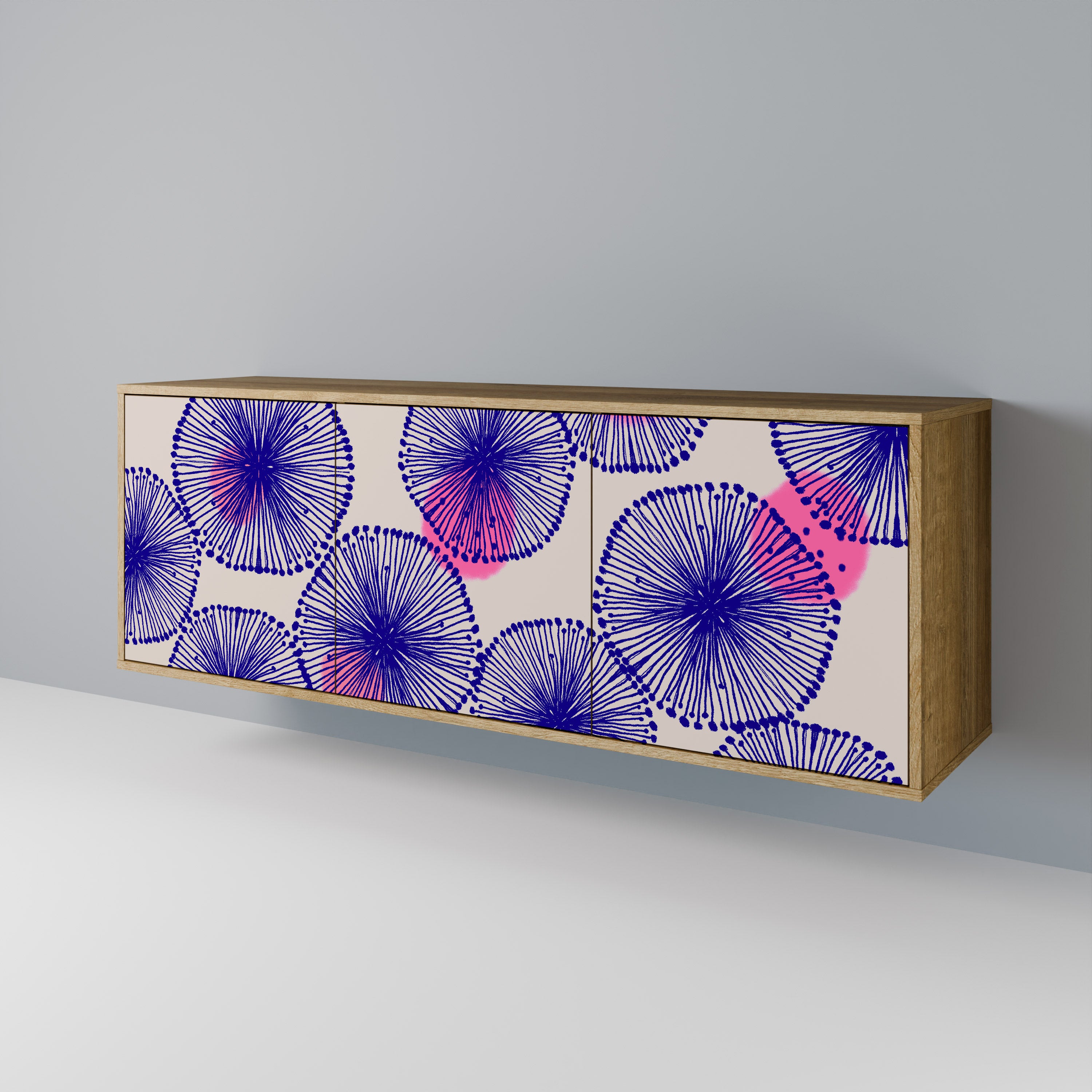 MAGIC NATURE 3-Door Sideboard in Oak Effect