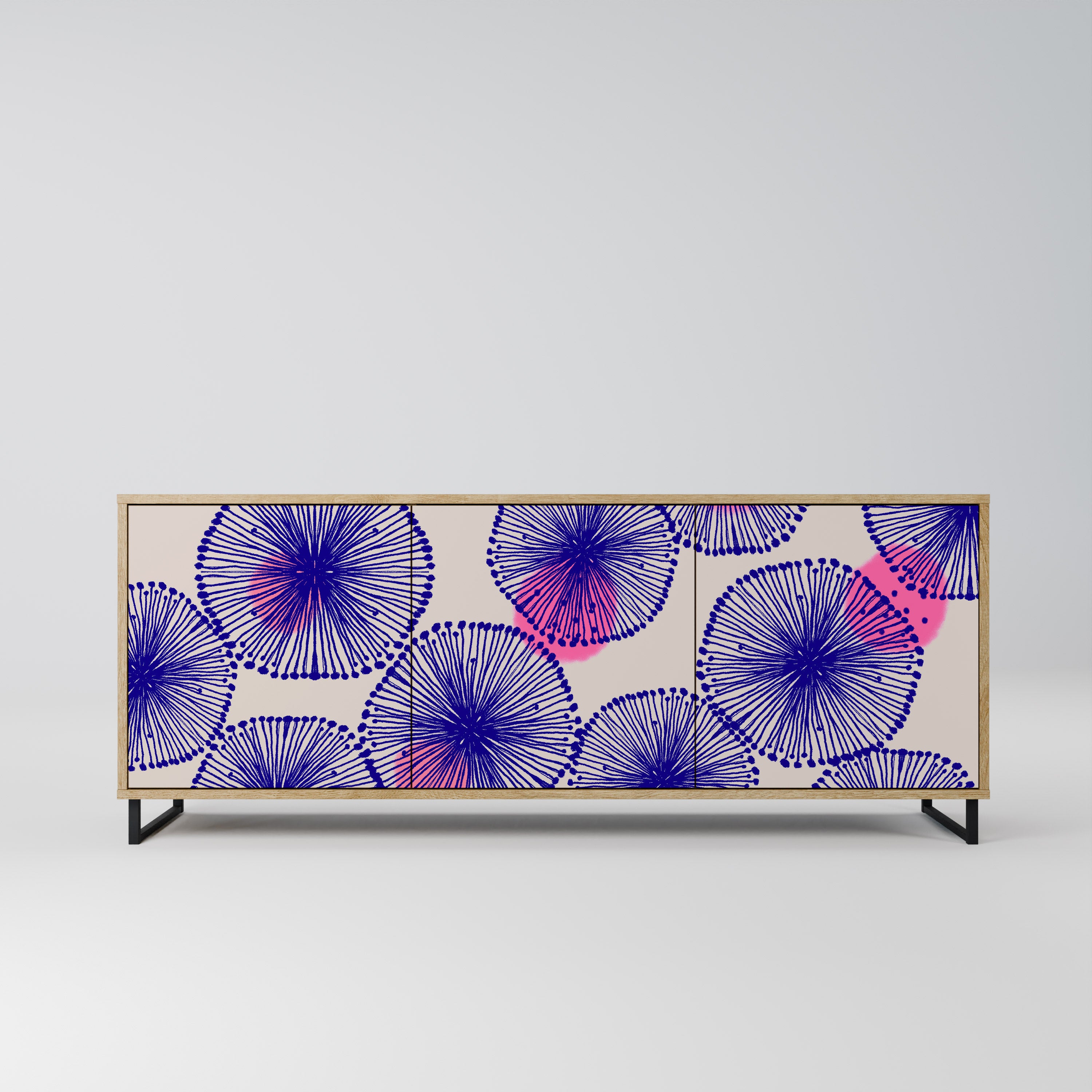 MAGIC NATURE 3-Door Sideboard in Oak Effect