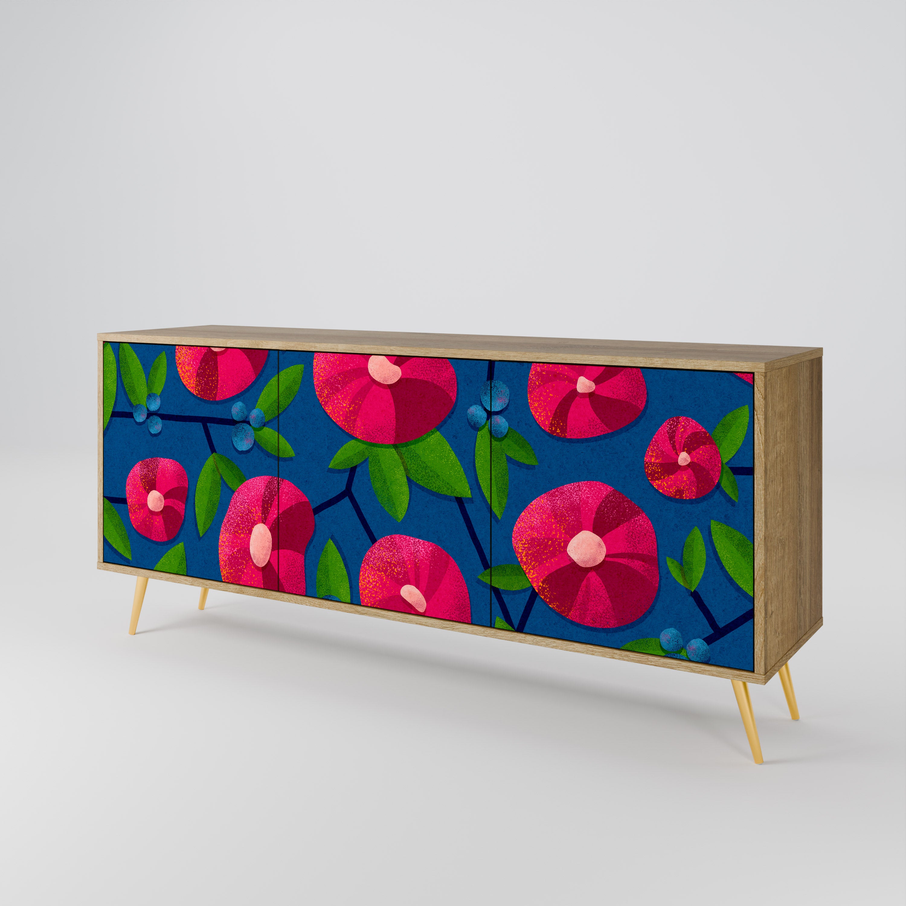 SPRING THOUGHTS 3-Door Sideboard in Oak Effect
