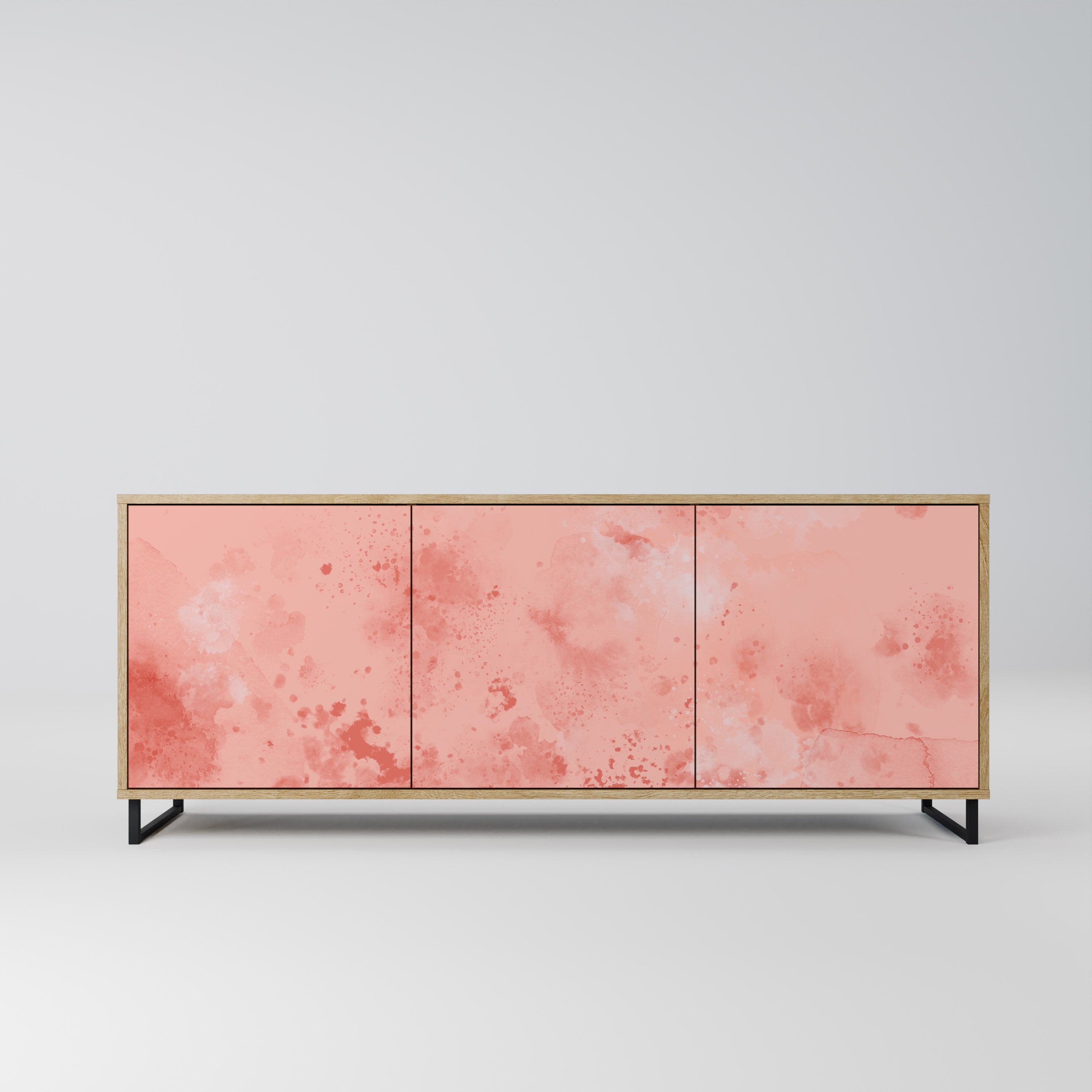 CRANE DANCE 3-Door Sideboard in Oak Effect