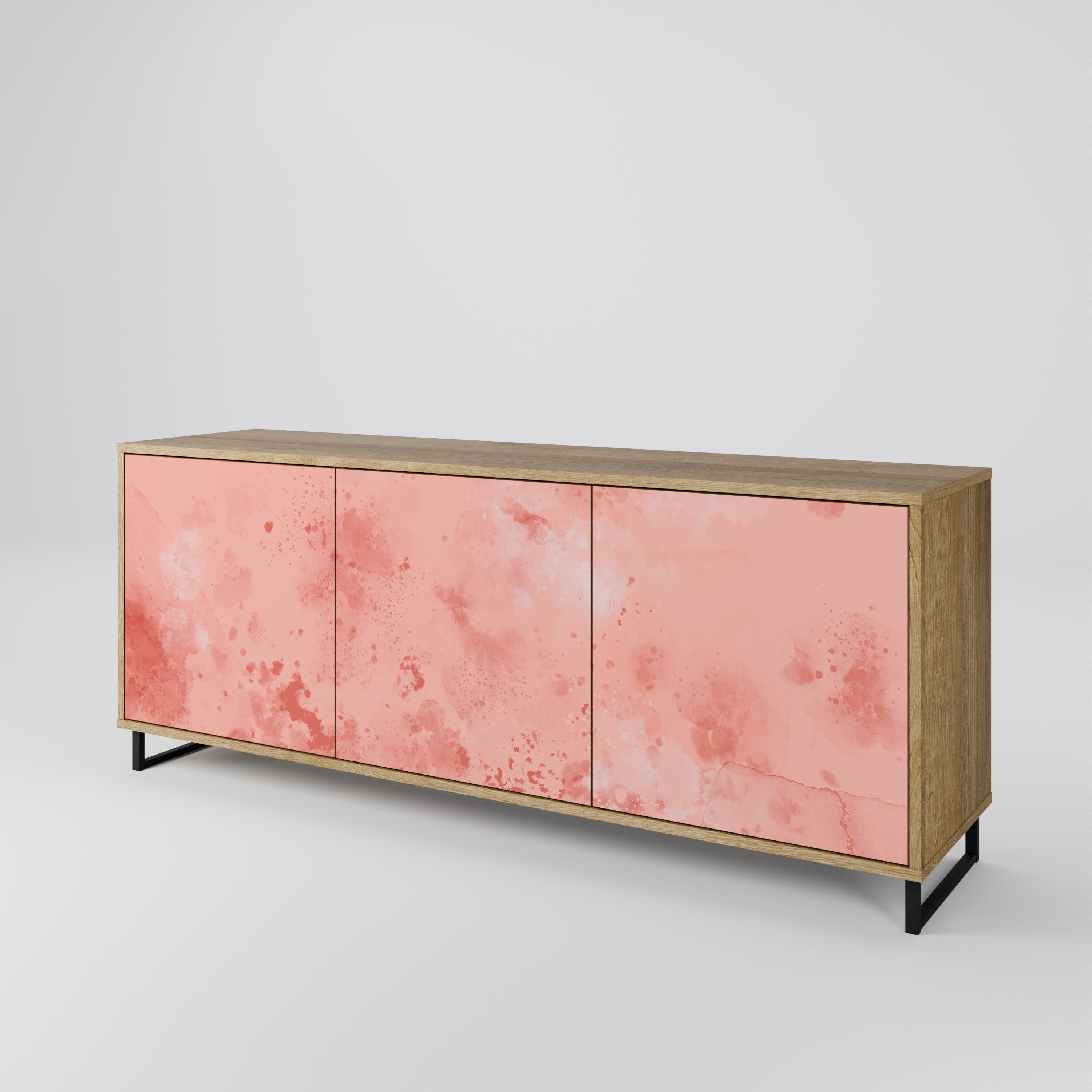 CRANE DANCE 3-Door Sideboard in Oak Effect