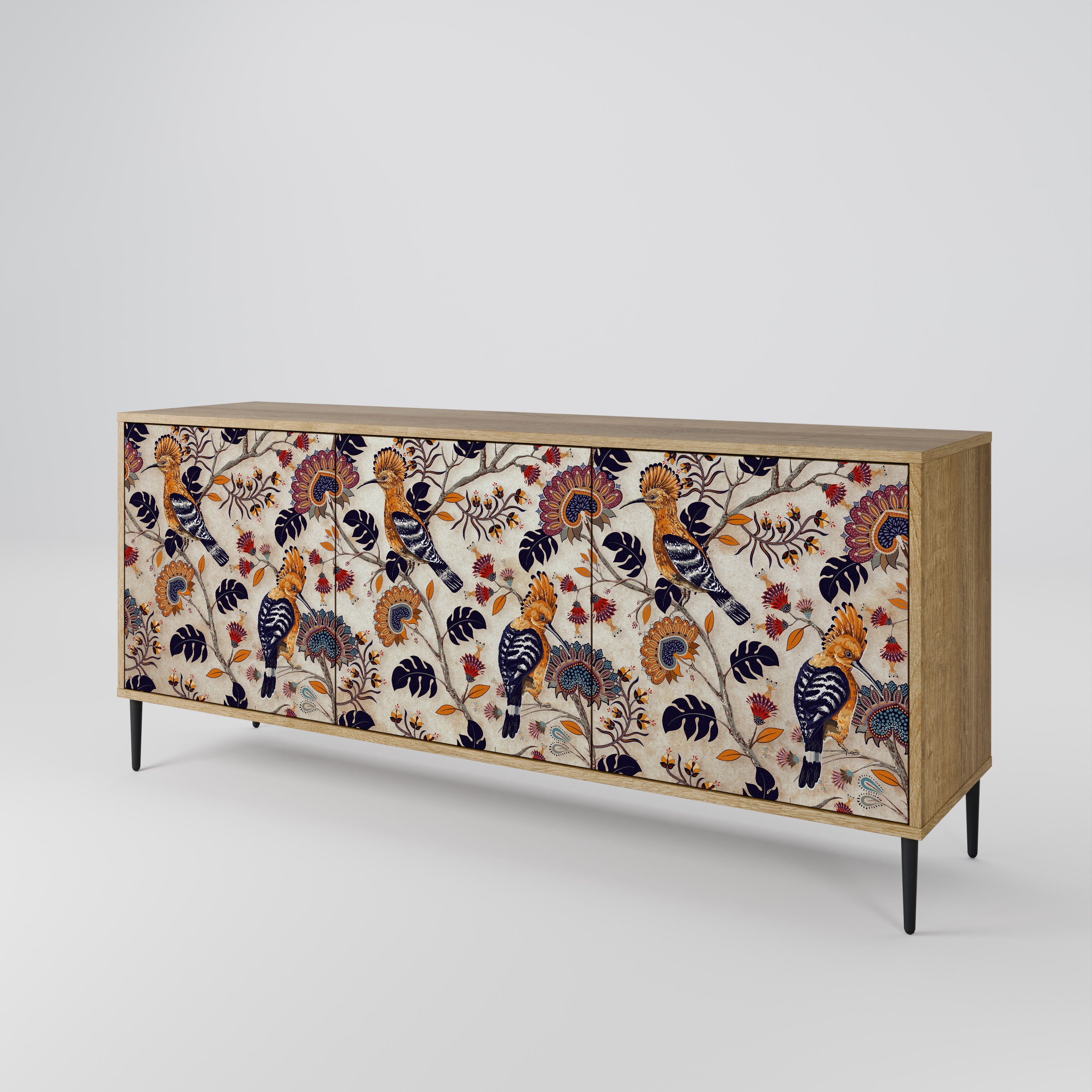 EMINENT HOOPOE 3-Door Sideboard in Oak Effect