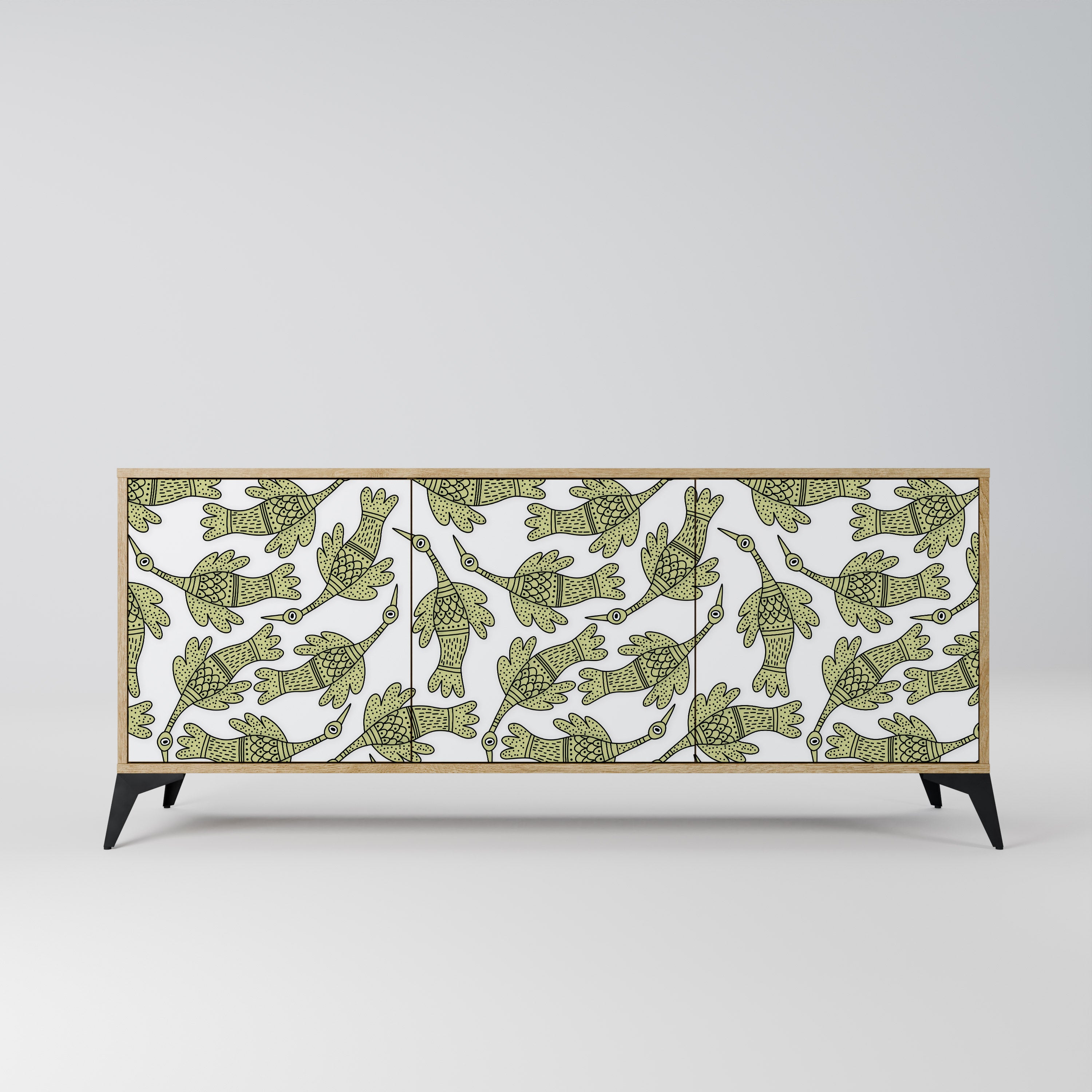 SEEDLING SONGBIRD 3-Door Sideboard in Oak Effect