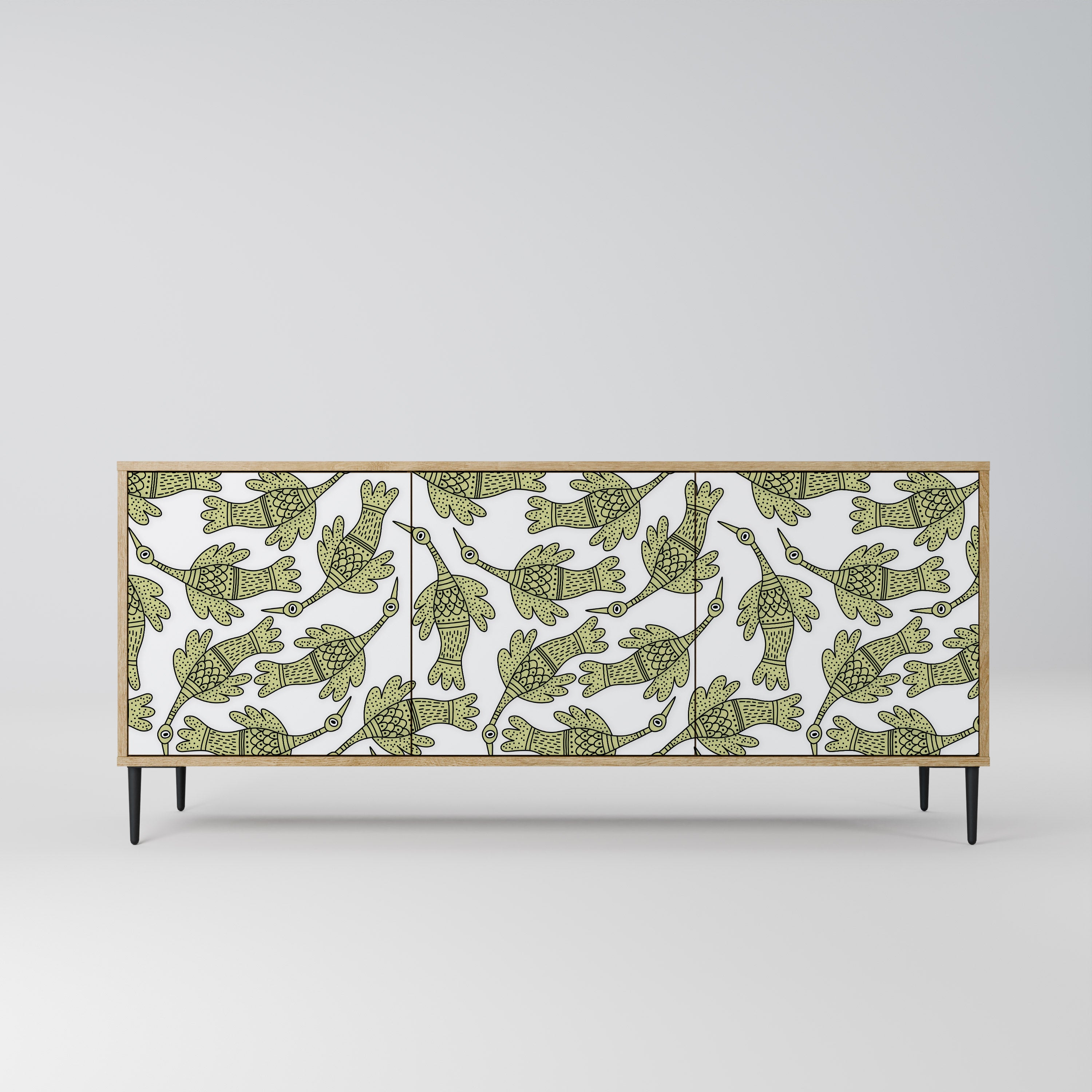 SEEDLING SONGBIRD 3-Door Sideboard in Oak Effect