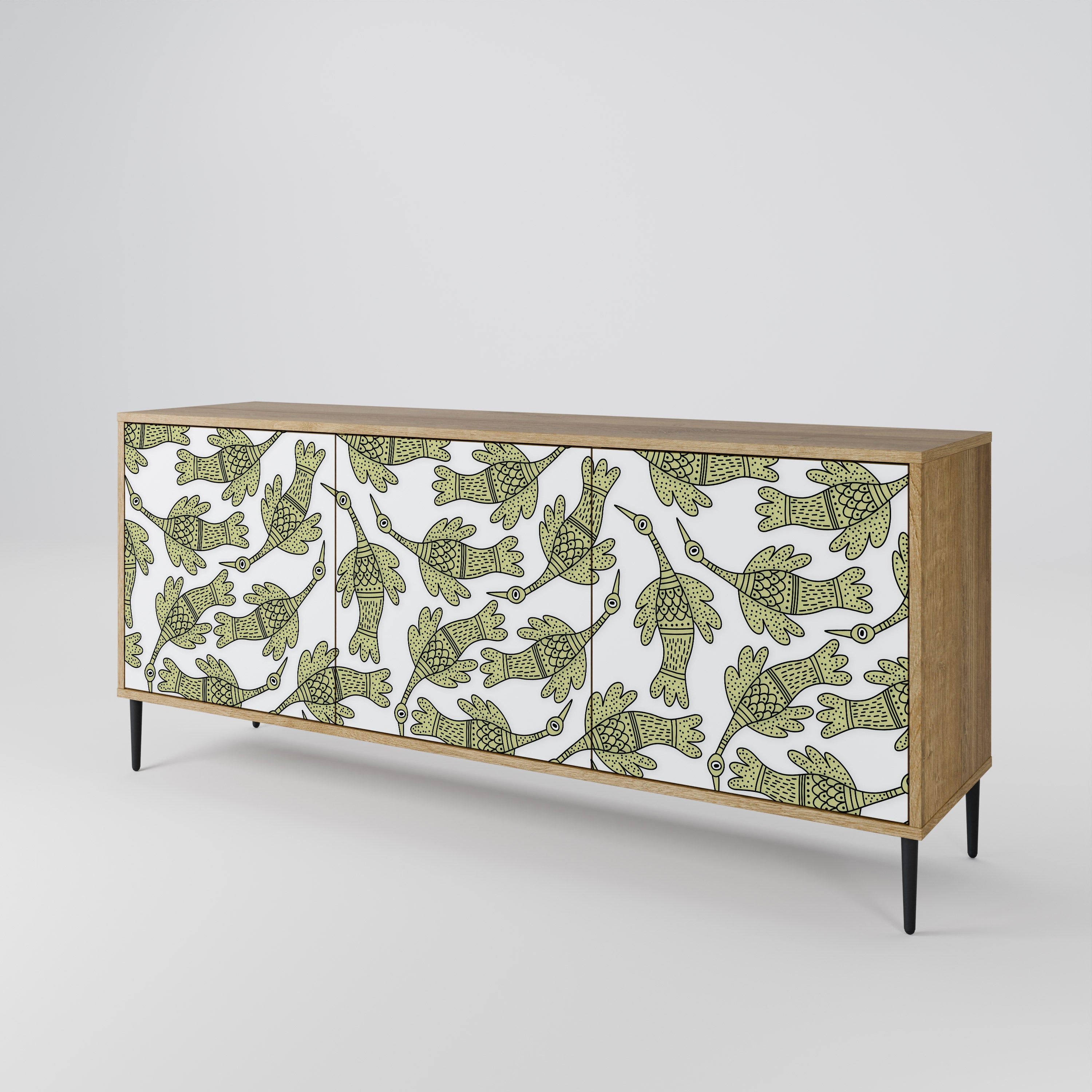 SEEDLING SONGBIRD 3-Door Sideboard in Oak Effect