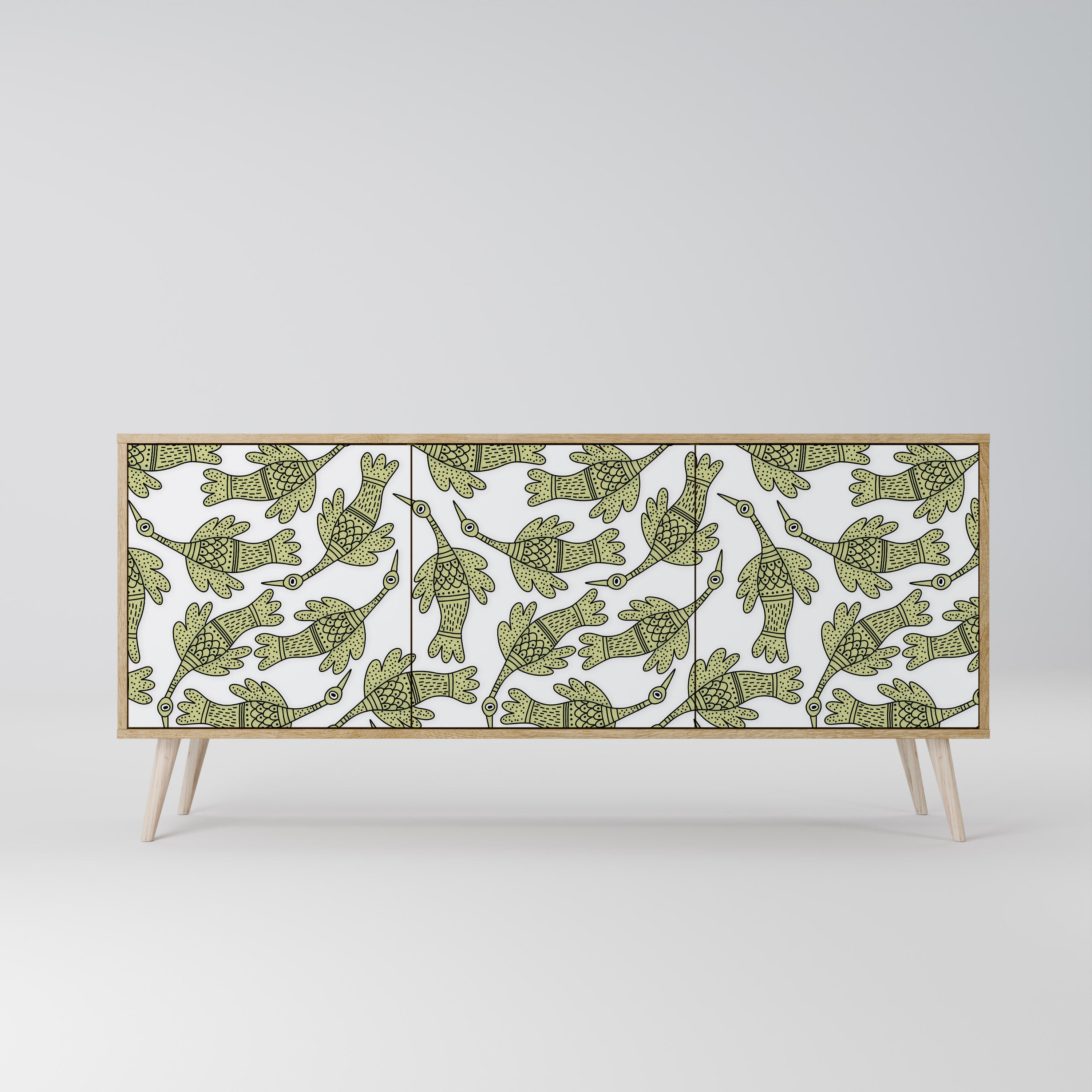 SEEDLING SONGBIRD 3-Door Sideboard in Oak Effect